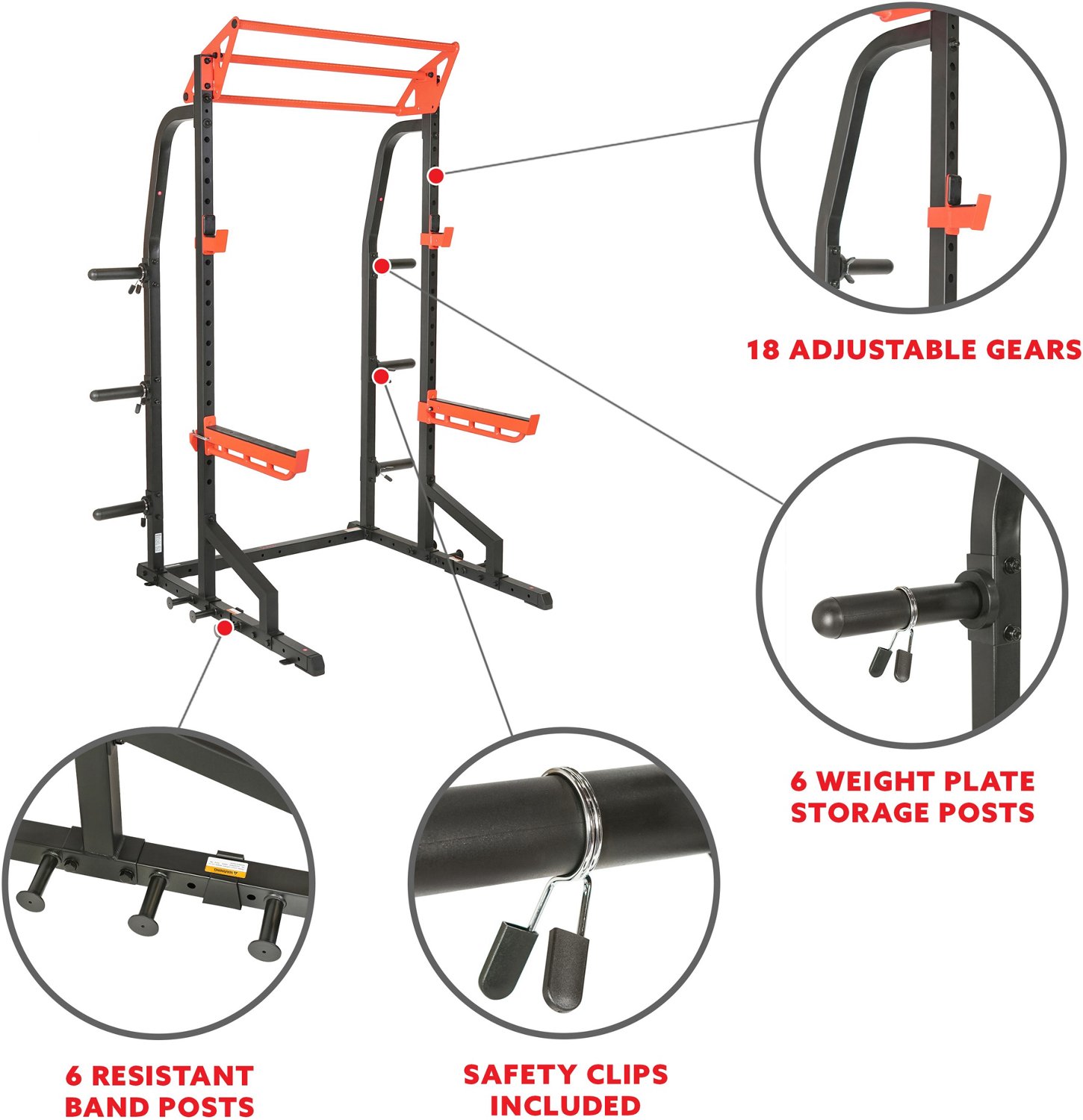 Sunny Health & Fitness Power Zone Half Rack Power Cage