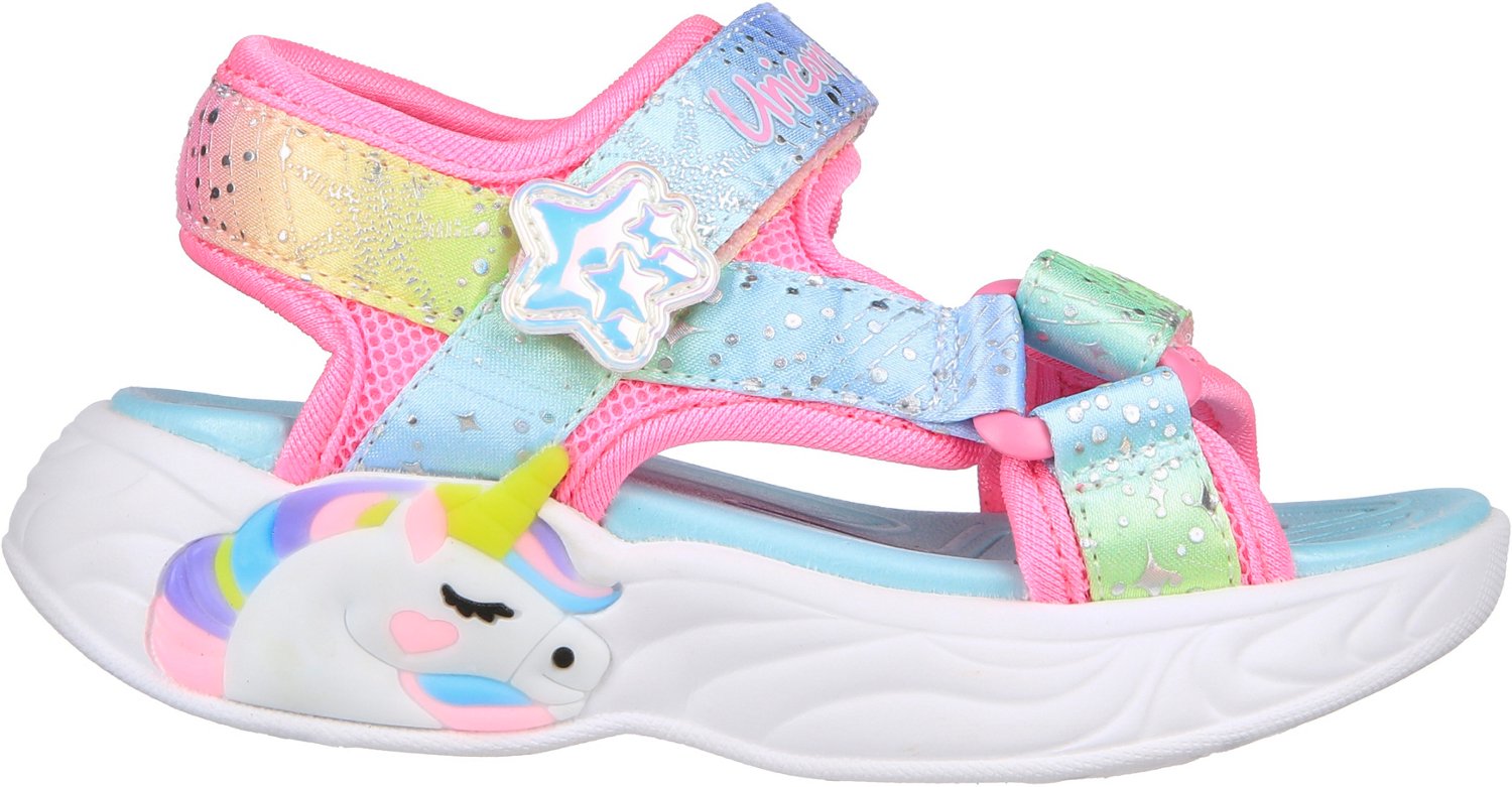 SKECHERS Toddler Girls Unicorn Dreams Majestic Bliss Sandals