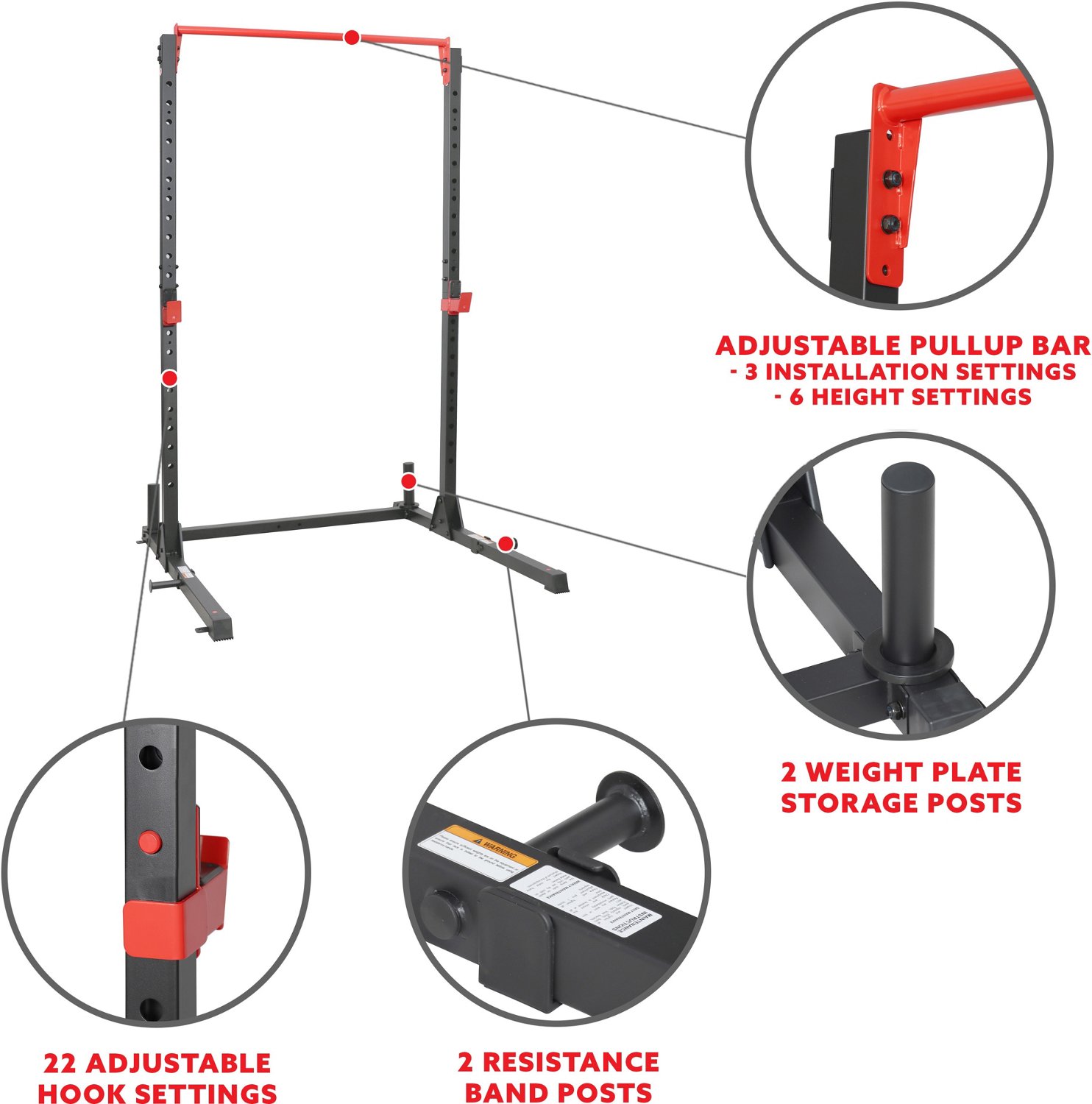 Sunny Health & Fitness Essential Power Rack - view number 7