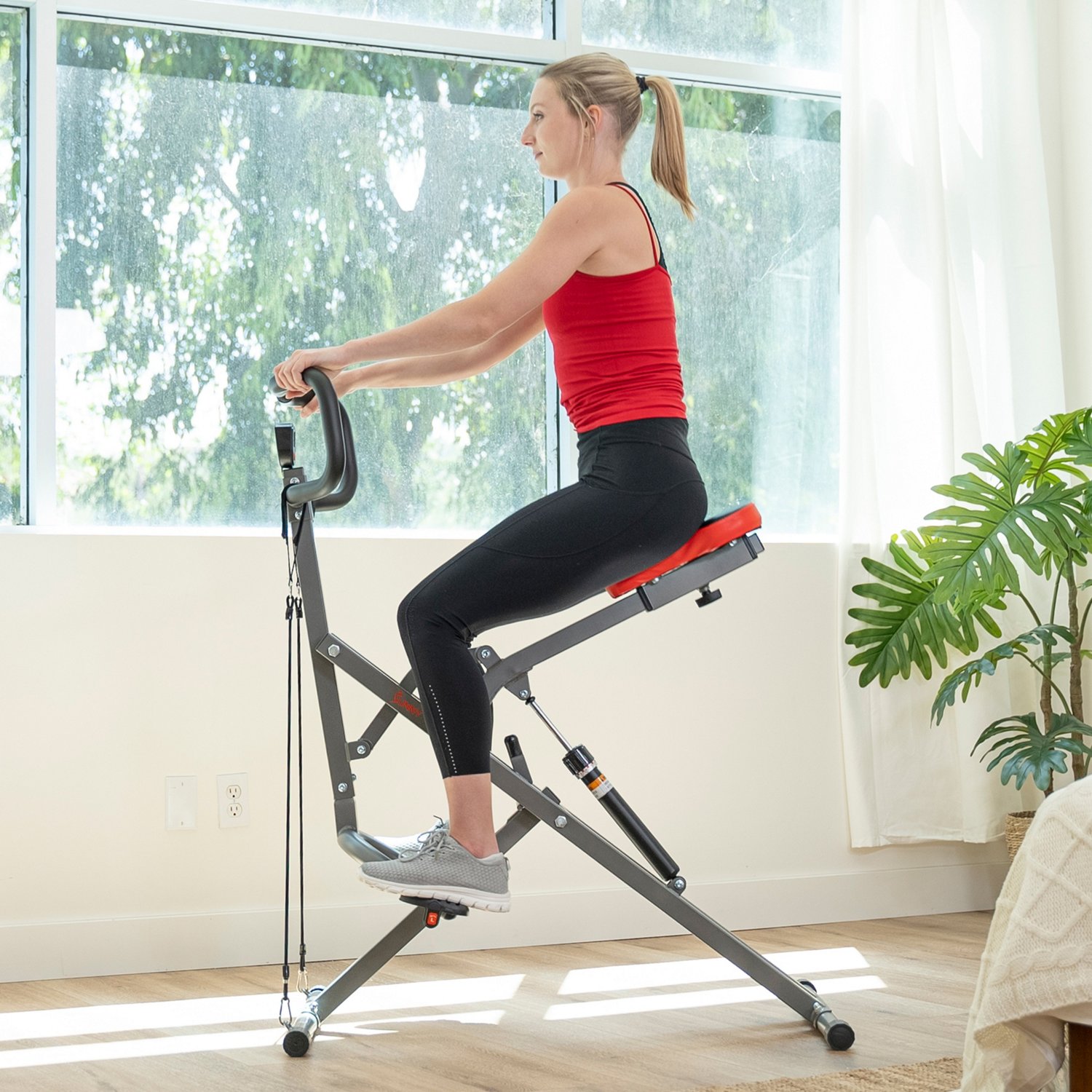 Sunny Health & Fitness Row-N-Ride Pro Squat Assist Trainer                                                                       - view number 7