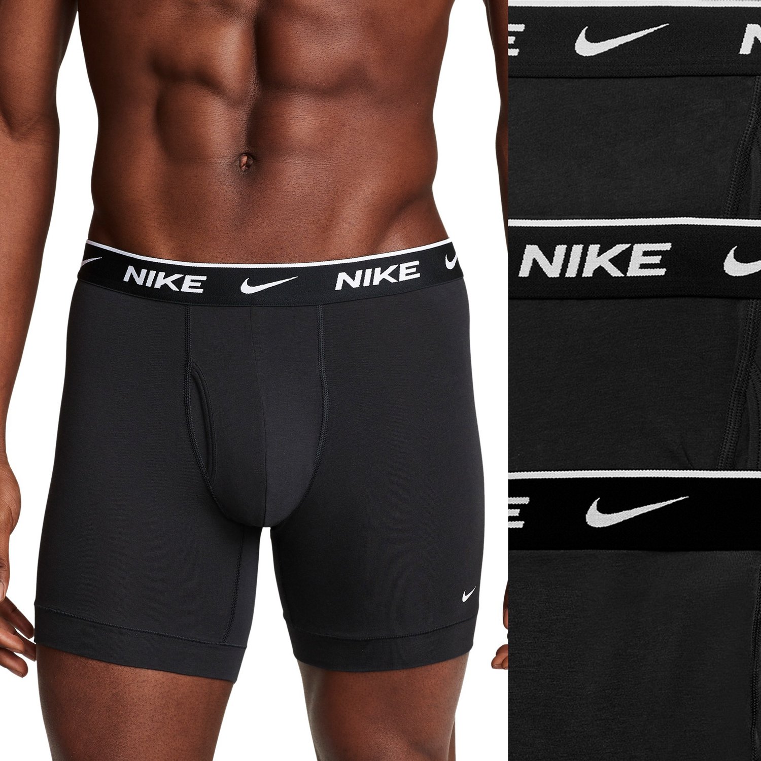 Nike Men's Essential Cotton Stretch Boxer Briefs 3-Pack