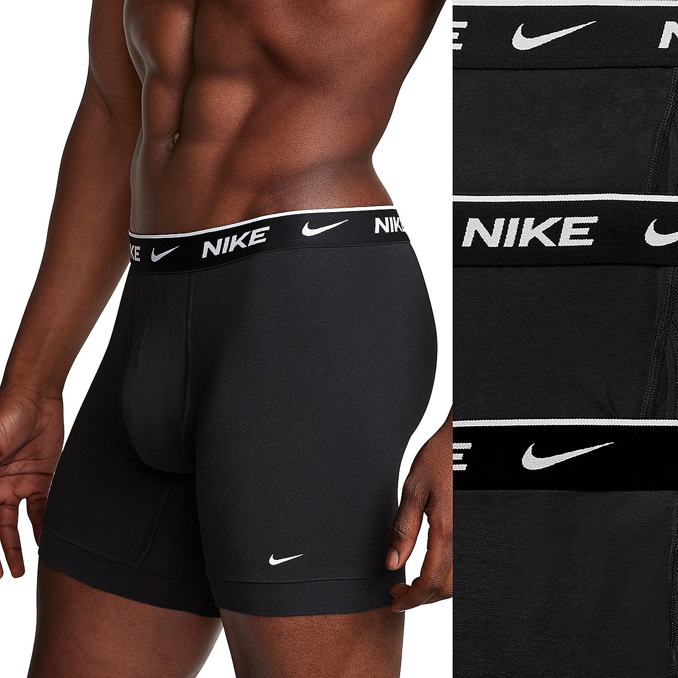 Nike Men's Essential Cotton Stretch Boxer Briefs 3-Pack                                                                          - view number 2