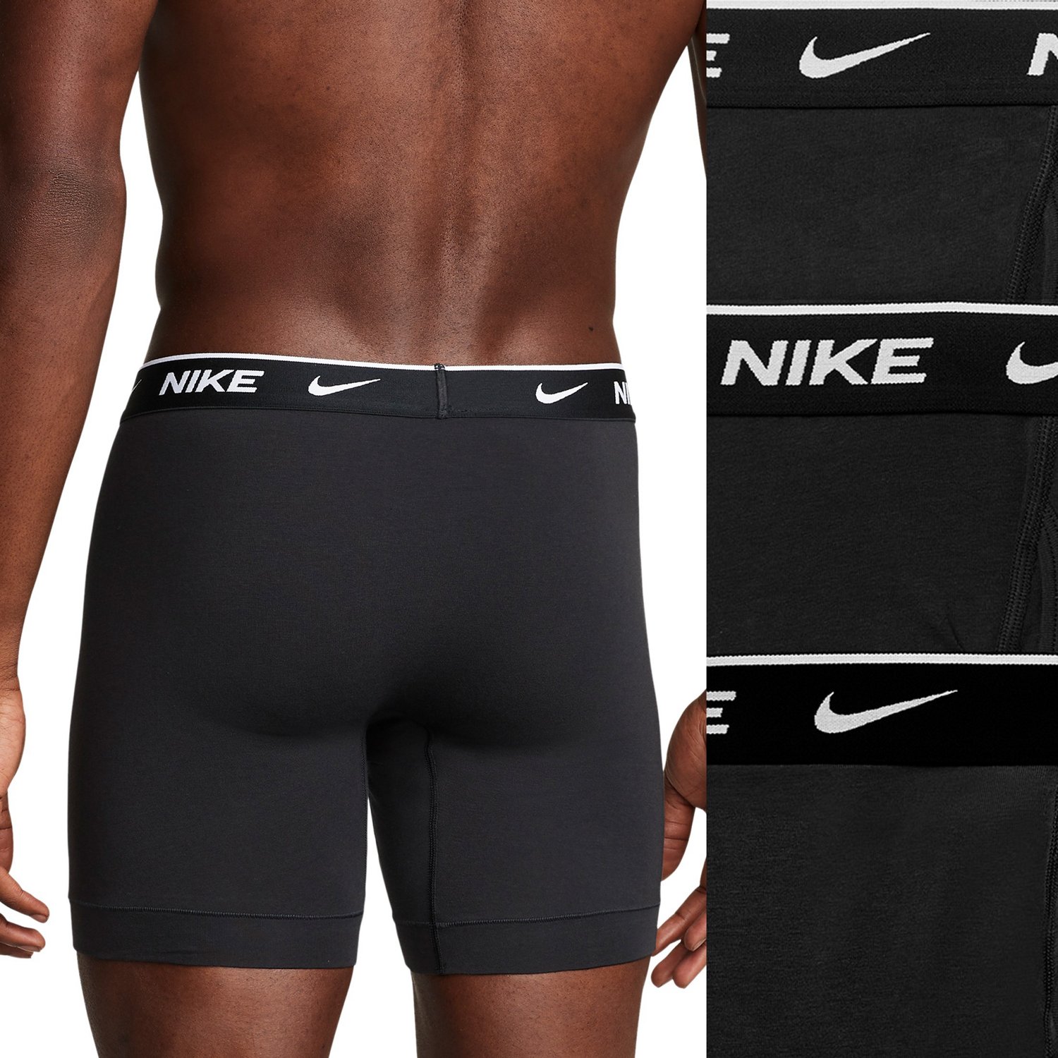 Nike Men's Dri-Fit Essential Cotton Stretch Briefs with Fly (3-Pack)