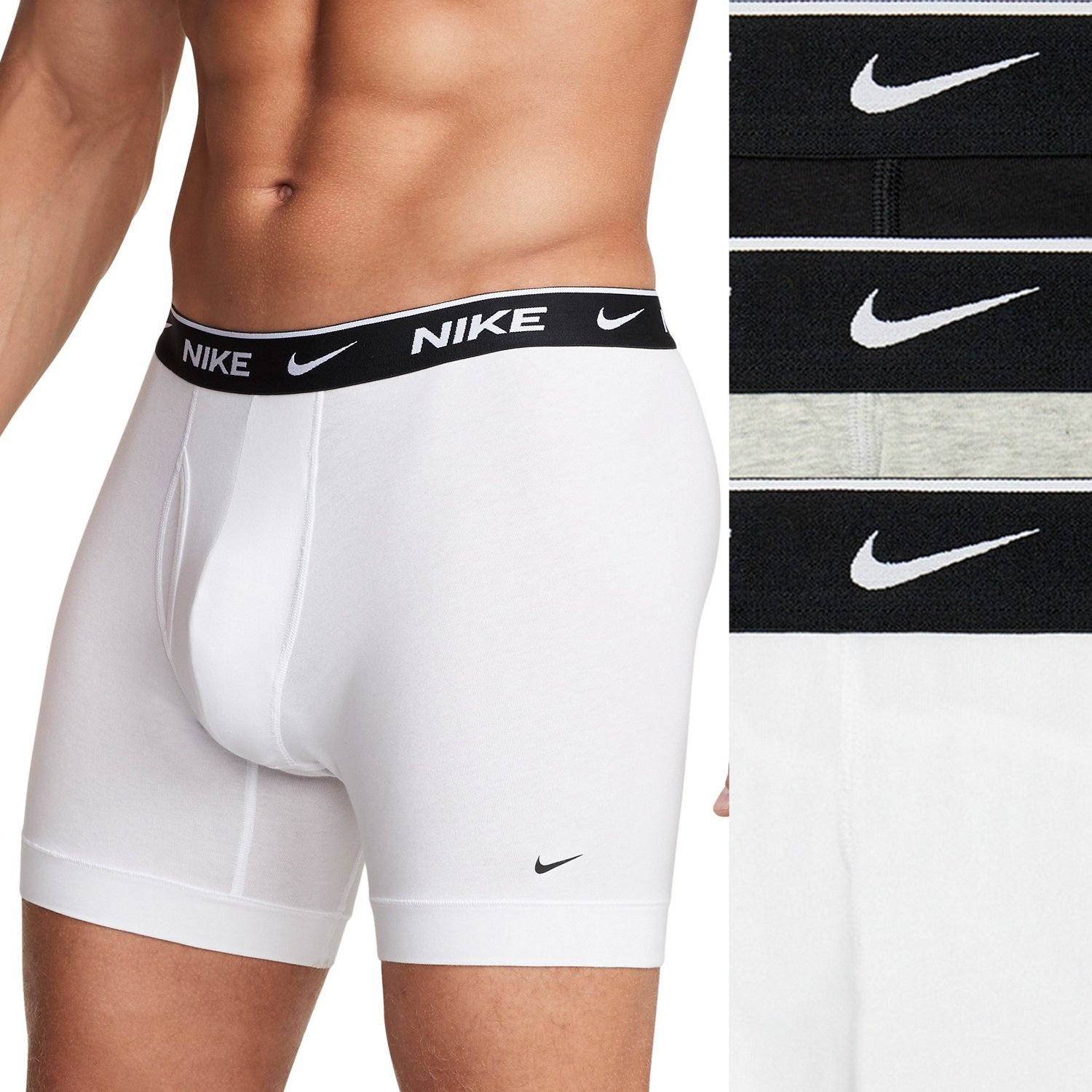 Nike Men's Essential Cotton Stretch Boxer Briefs 3-Pack - view number 2