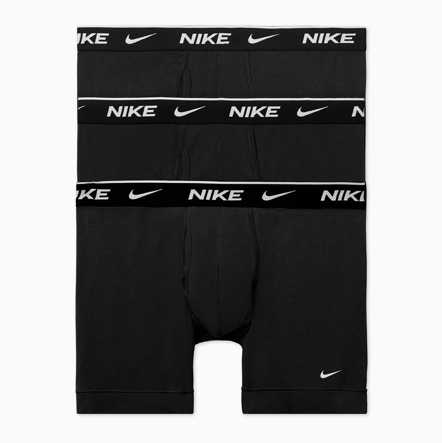 Nike Men\'s Essential Boxer 3-Pack Briefs | Stretch Academy Cotton