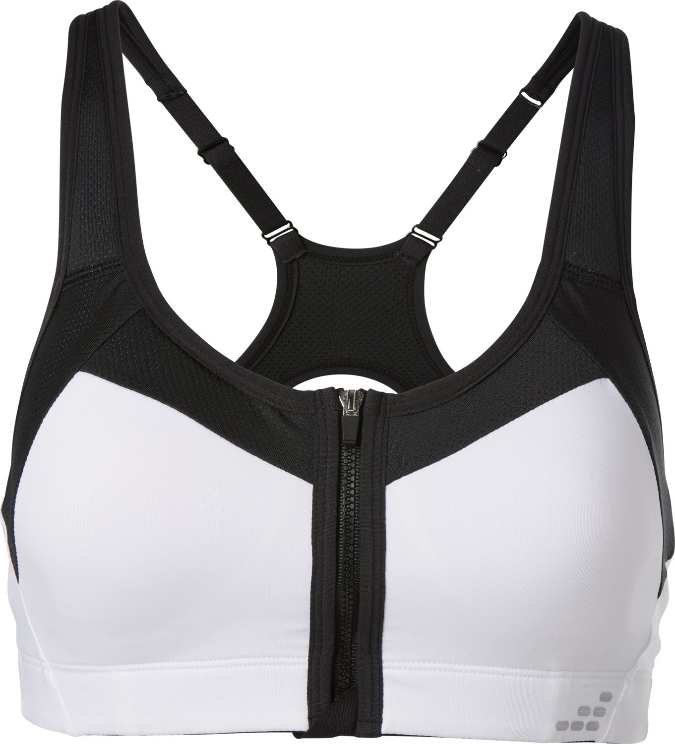 BCG Women's Colorblock Zip-Front High Impact Sports Bra