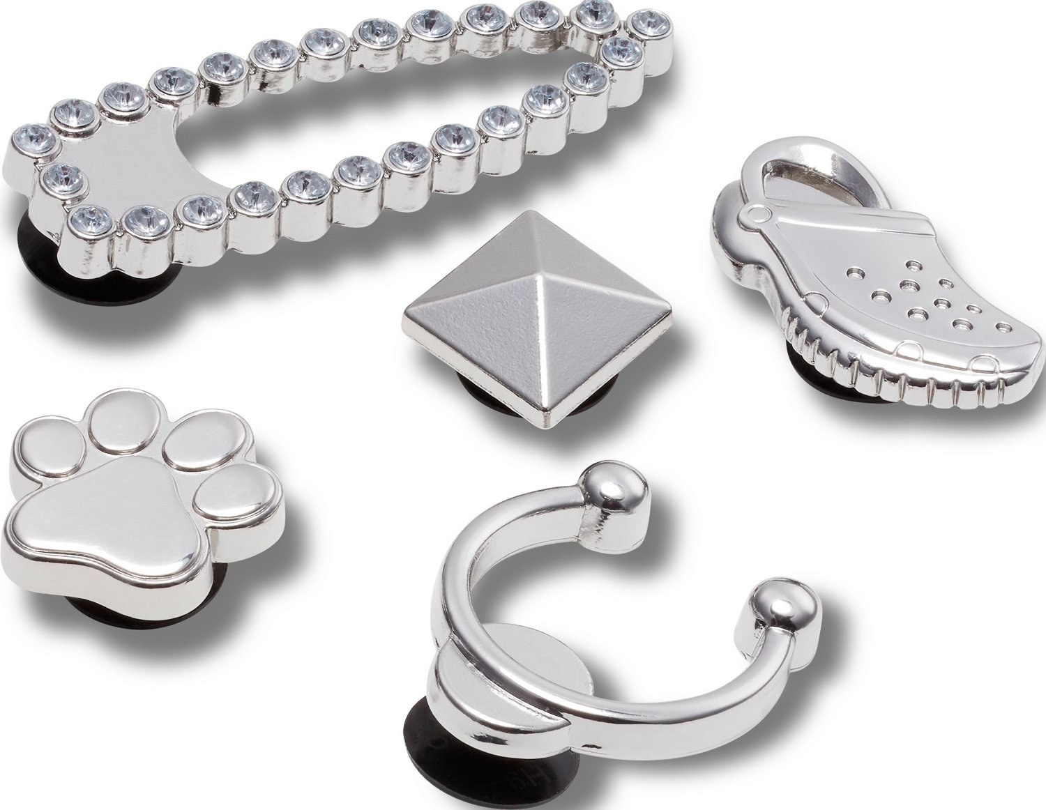 Crocs Elevated Silver Sport Jibbitz 5Pack Academy