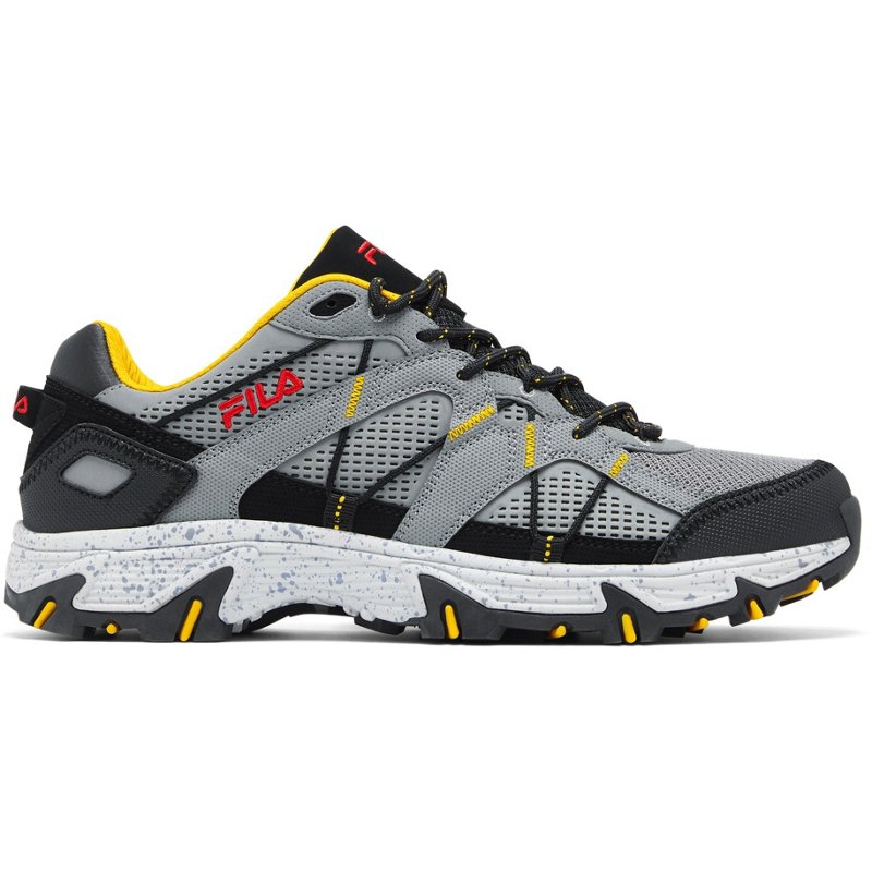 Fila Men's Grand Tier Trail Shoes Gray/Bright Yellow, 9 - Men's Active at Academy Sports product image