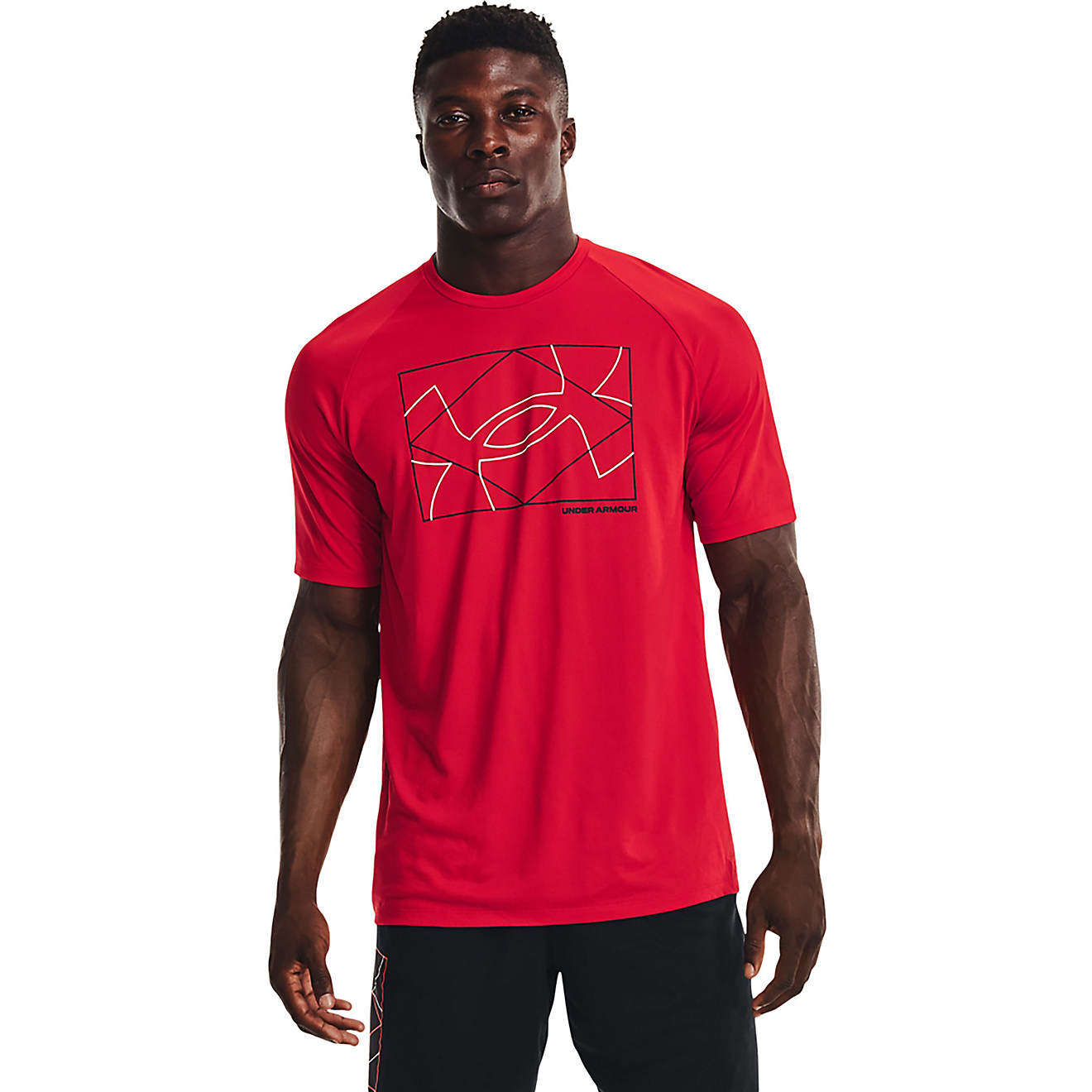 Under Armour Men's Tech Boxed Logo Graphic Short Sleeve T-shirt                                                                  - view number 1
