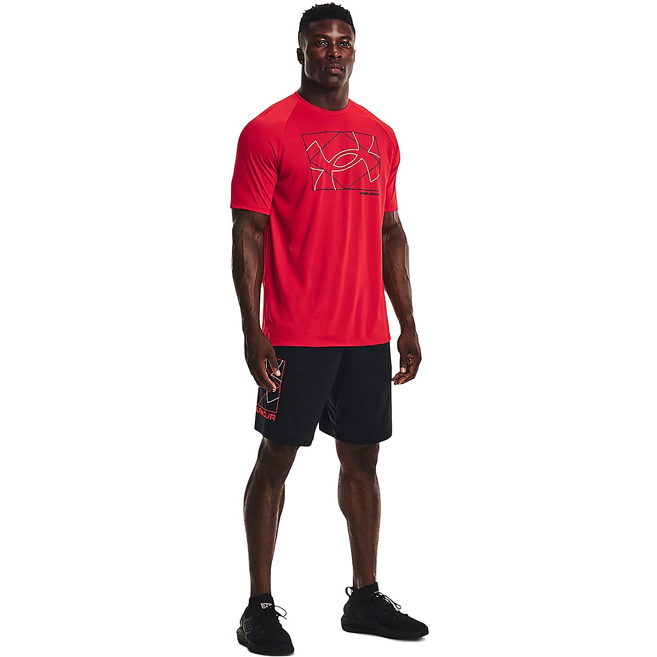 Under Armour Men's Tech Boxed Logo Graphic Short Sleeve T-shirt                                                                  - view number 3