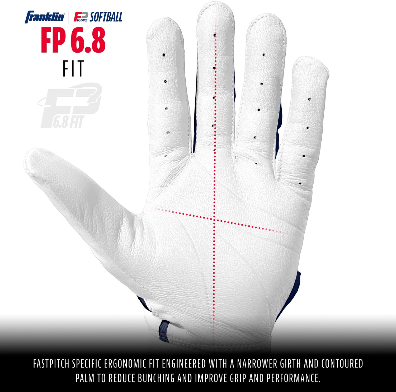 Franklin Women's CFX Pro Fastpitch Gloves                                                                                        - view number 2