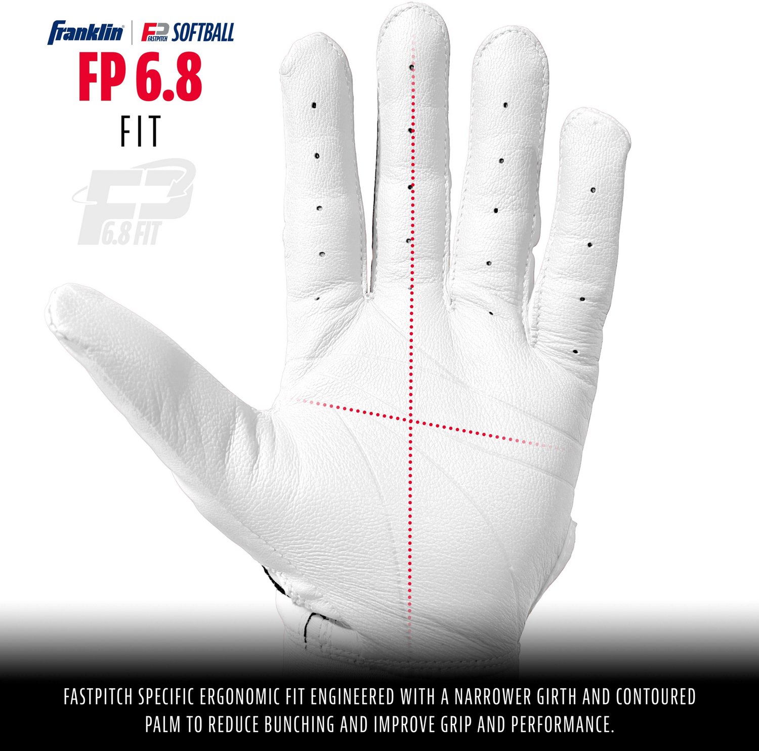 Franklin Women's CFX Pro Fastpitch Gloves                                                                                        - view number 2