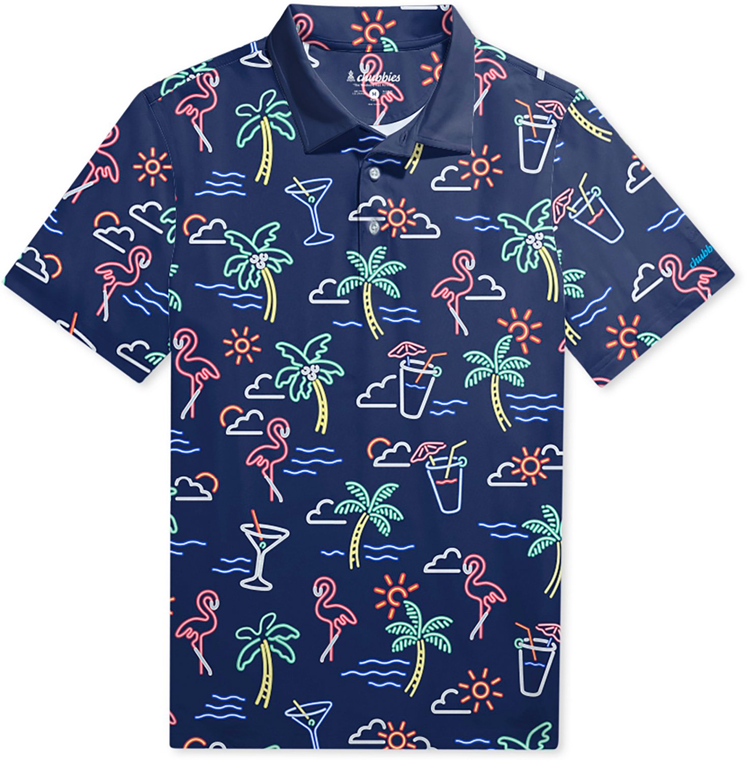 Houston Astros MLB Mens Neon Palm Button Up Shirt