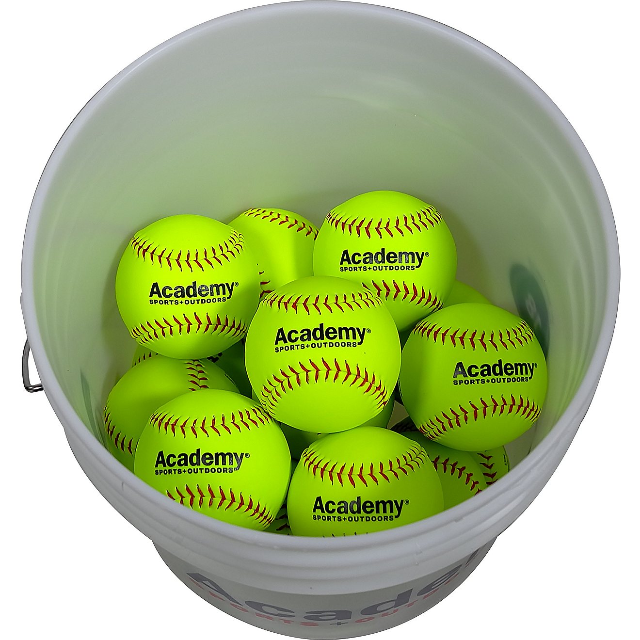 Academy Sports + Outdoors 11 in Fast-Pitch Practice Softballs 18-count Bucket                                                    - view number 4