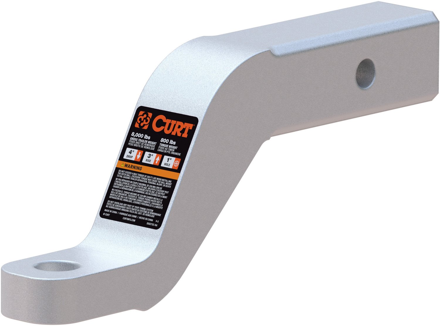 CURT 45361 Aluminum Ball Mount