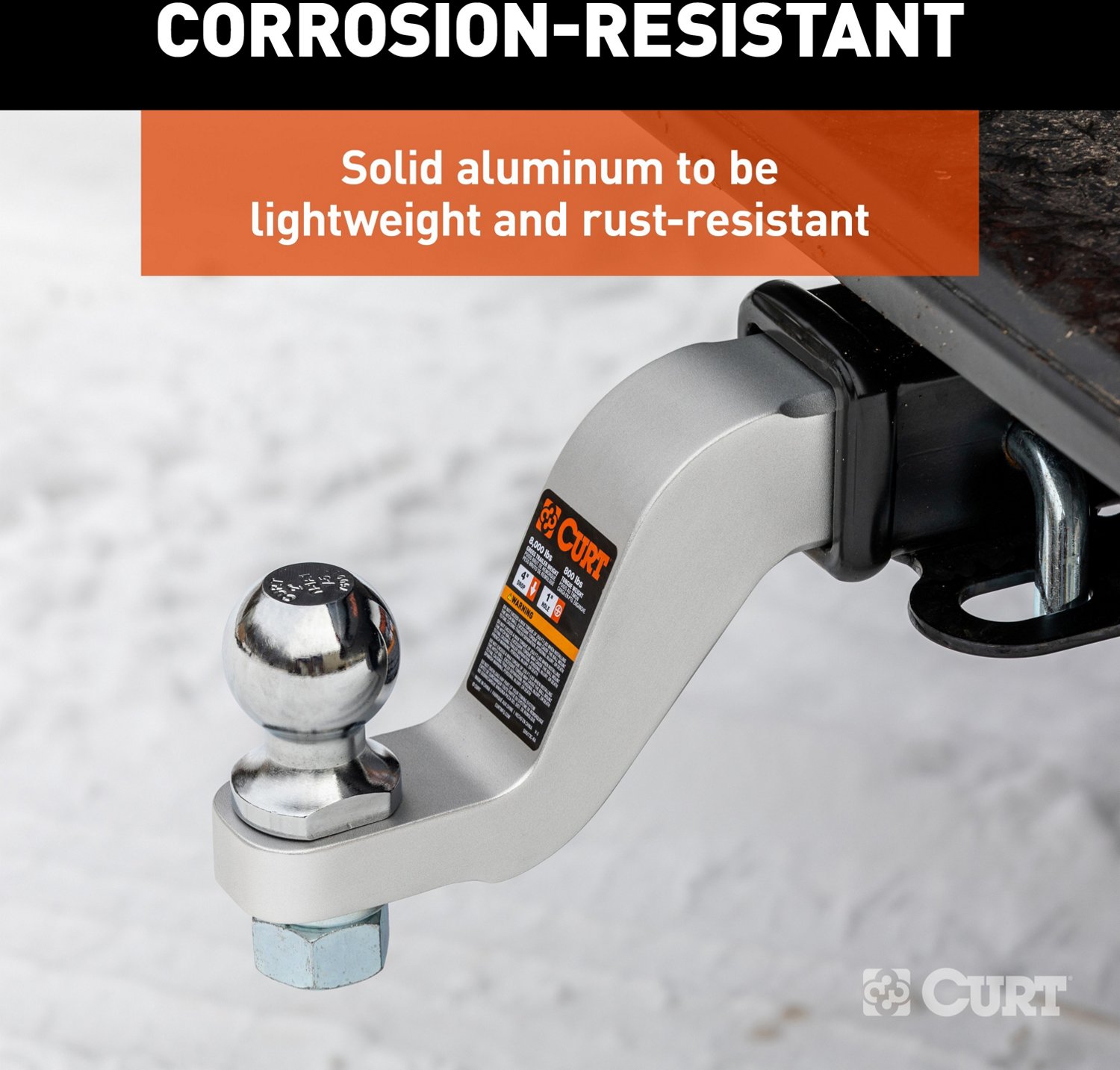 CURT 45361 Aluminum Ball Mount  - view number 4