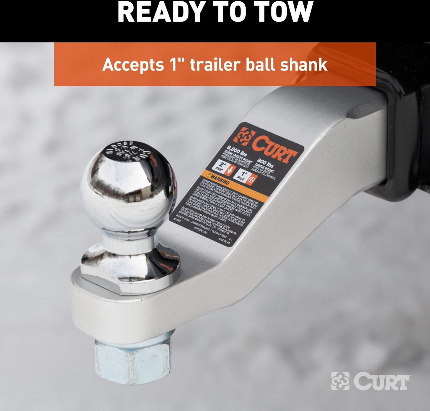 CURT 45460 Aluminum Ball Mount - view number 6