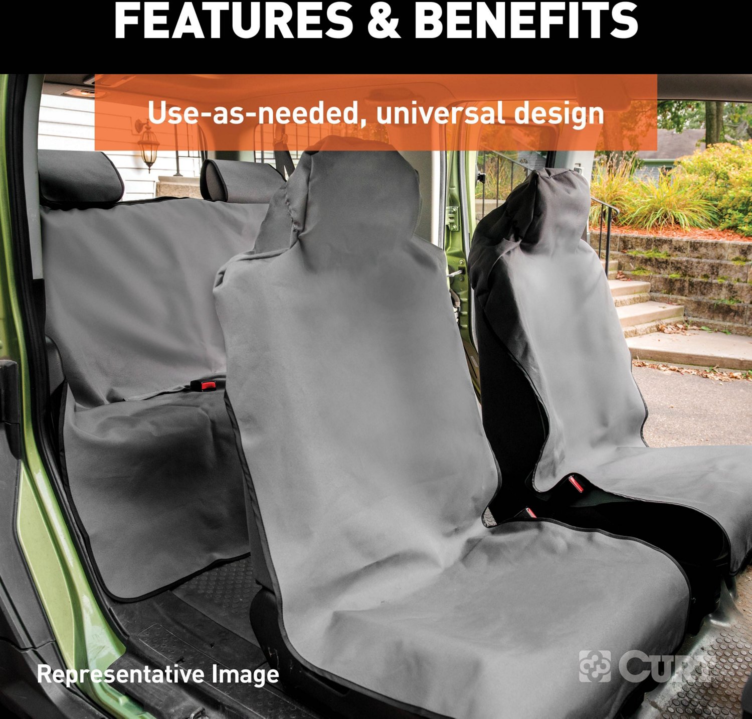 CURT 18502 Seat Defender Bucket Seat Cover                                                                                       - view number 4