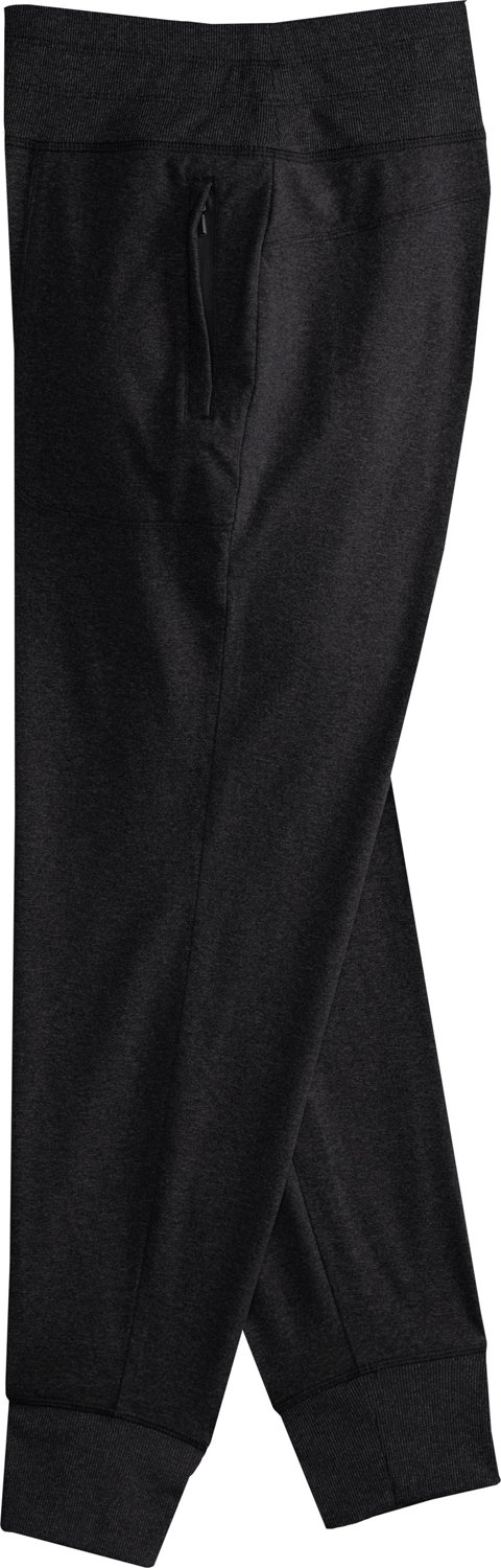 Women's Black Track Pants with Zip Pockets