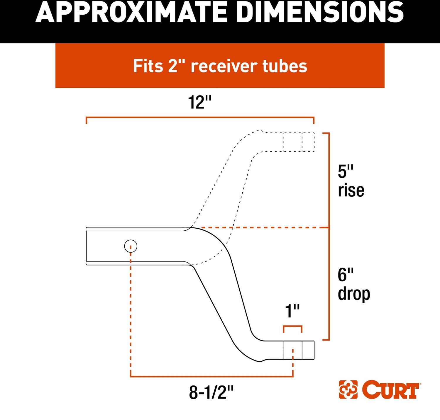 CURT 45362 Aluminum Ball Mount  - view number 2