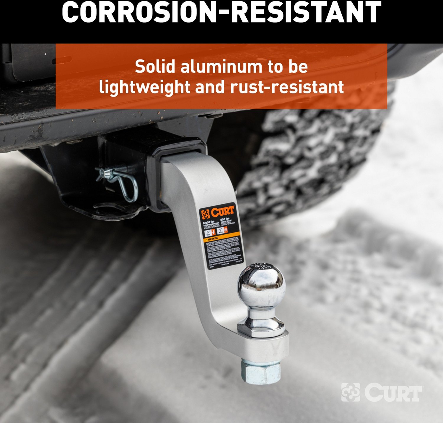 CURT 45362 Aluminum Ball Mount  - view number 4