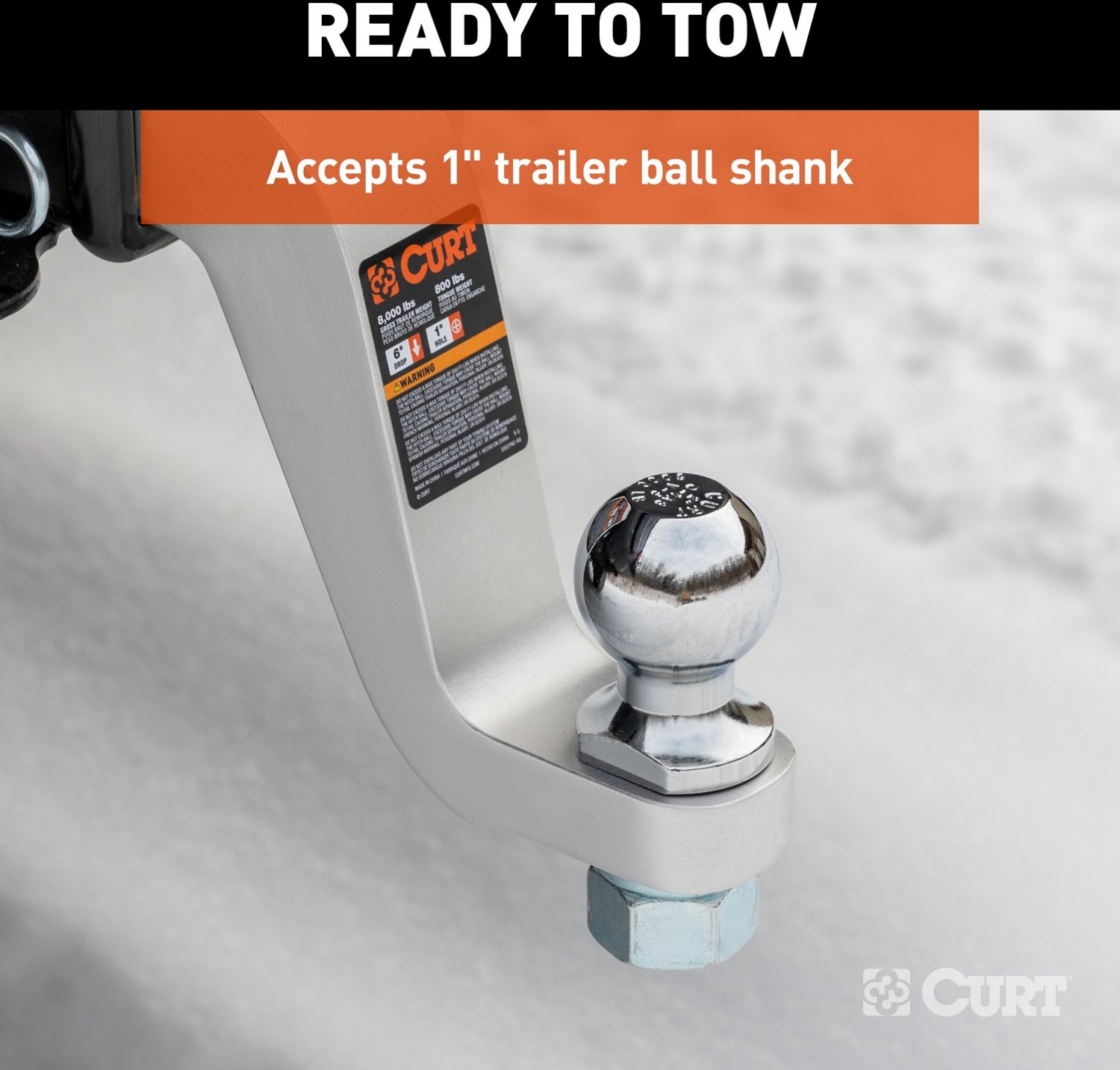CURT 45362 Aluminum Ball Mount  - view number 6