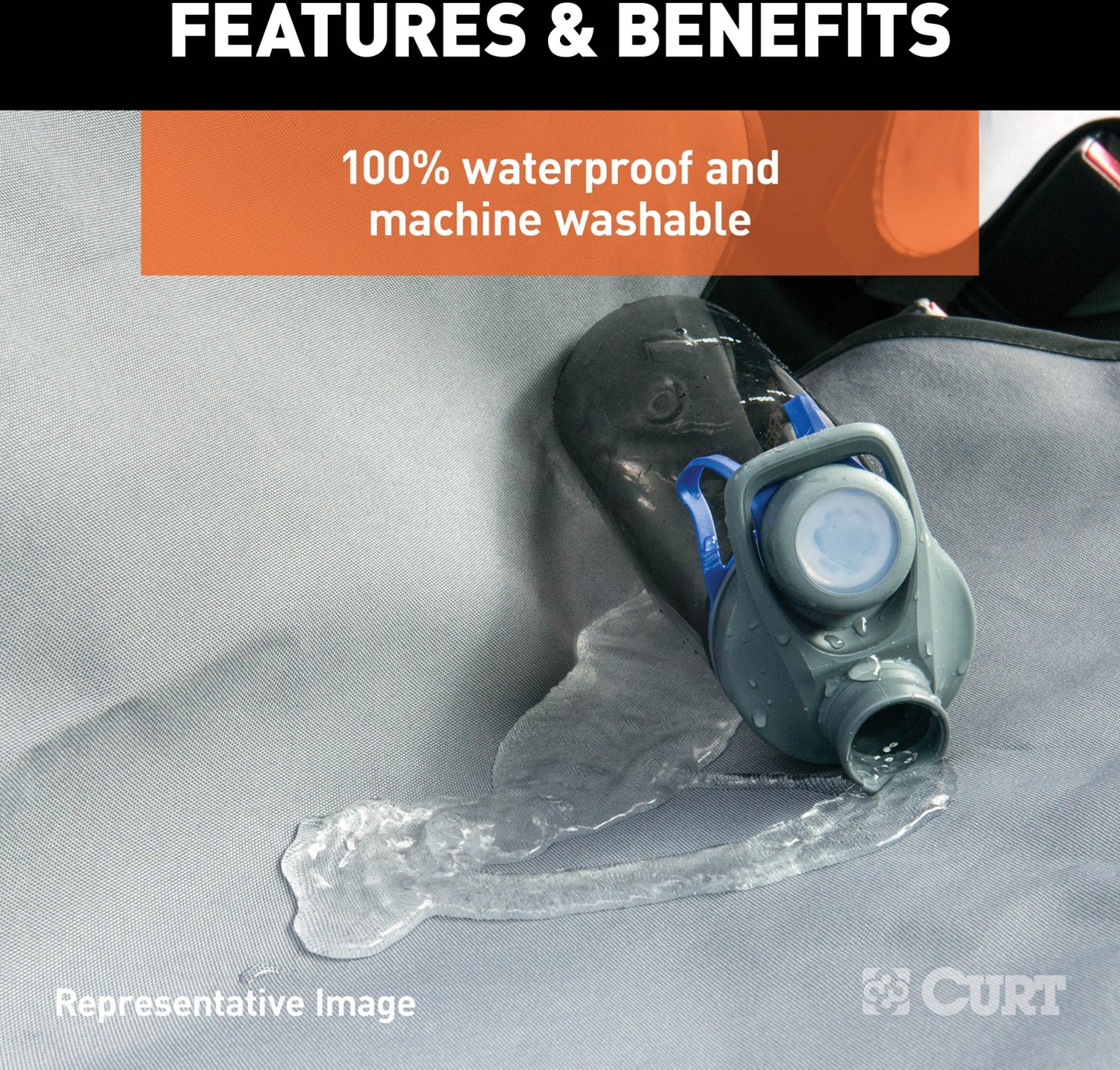 CURT 18512 Seat Defender Bench Seat Cover  - view number 7