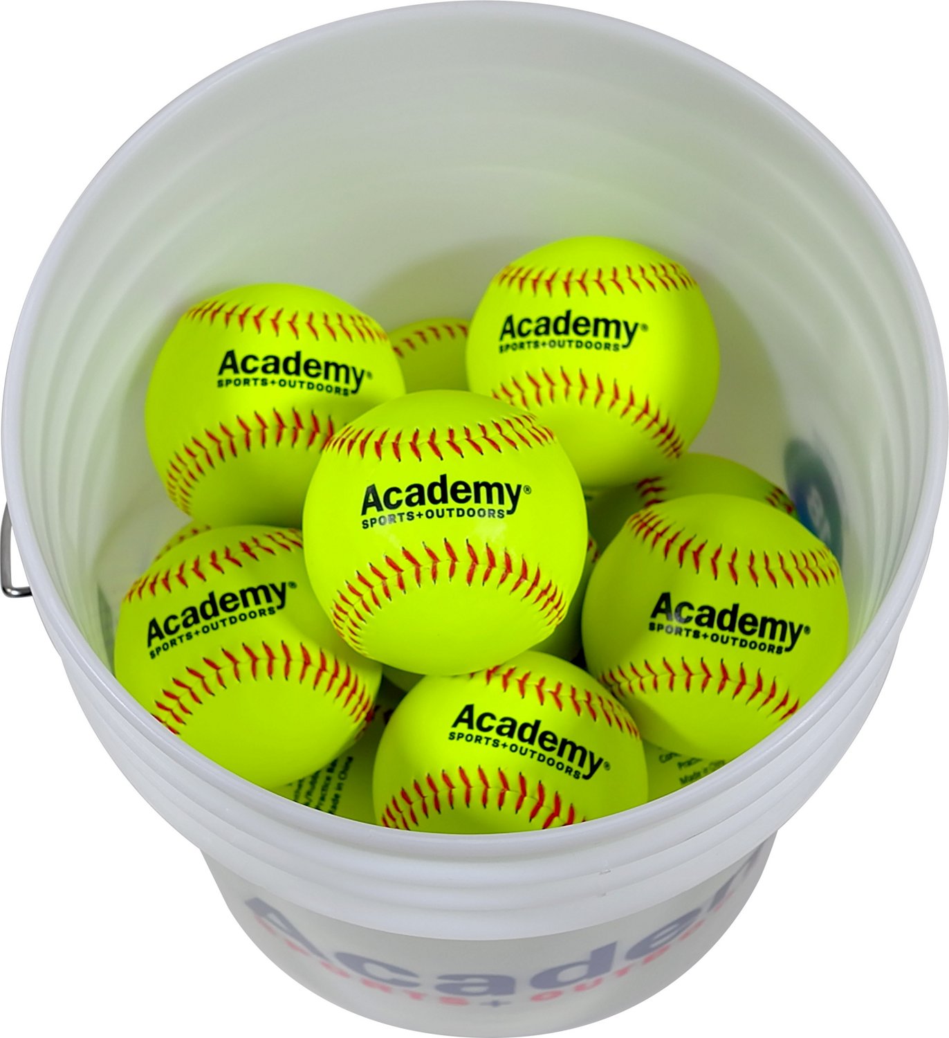 Academy Sports + Outdoors 12 in Fast-Pitch Practice Softballs 18-count  Bucket