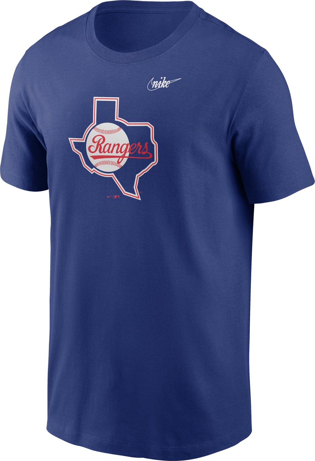 Nike Men's Texas Rangers Cooperstown Logo Graphic Short Sleeve T-shirt ...