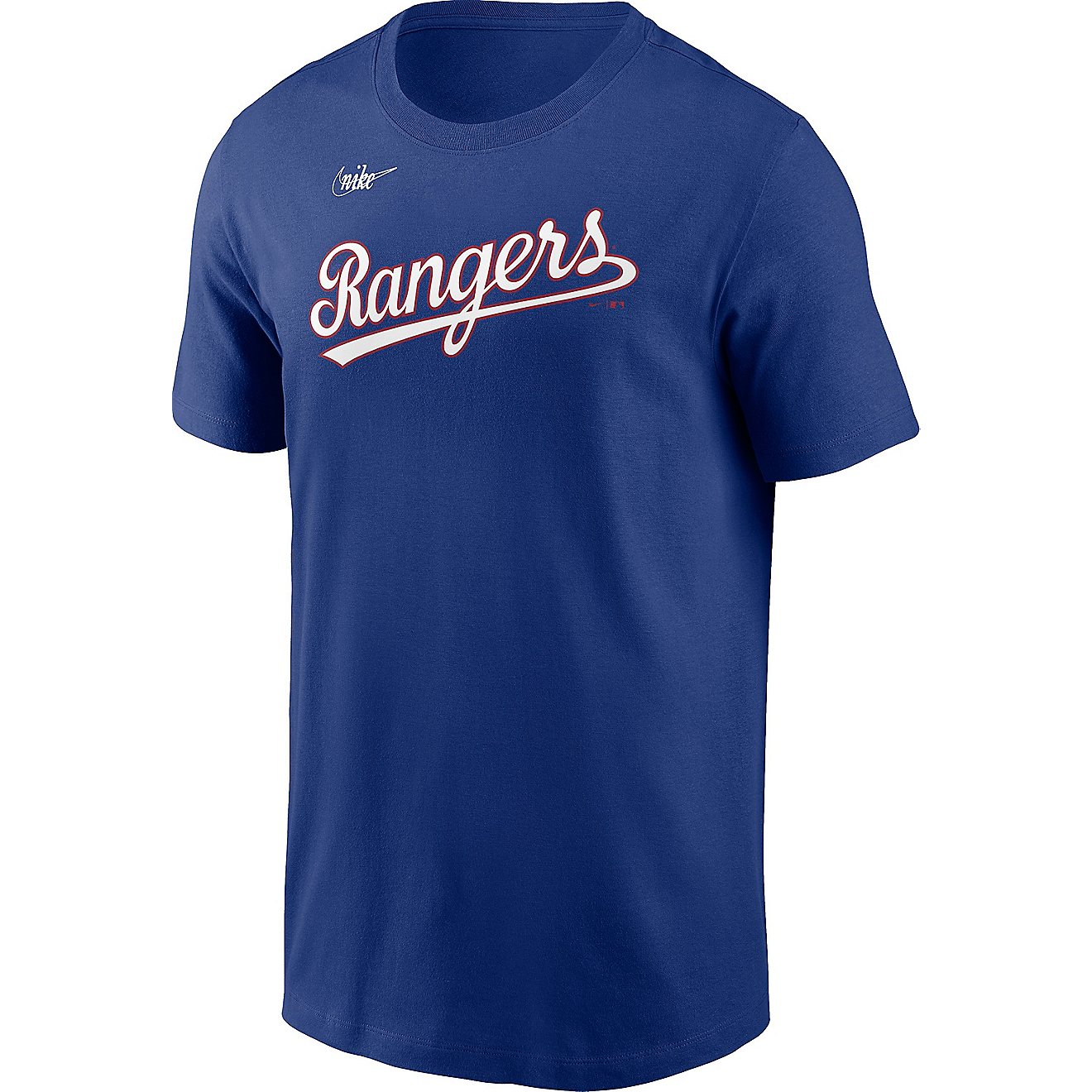 Nike Men's Texas Rangers Cooperstown Wordmark Graphic T-shirt                                                                    - view number 1