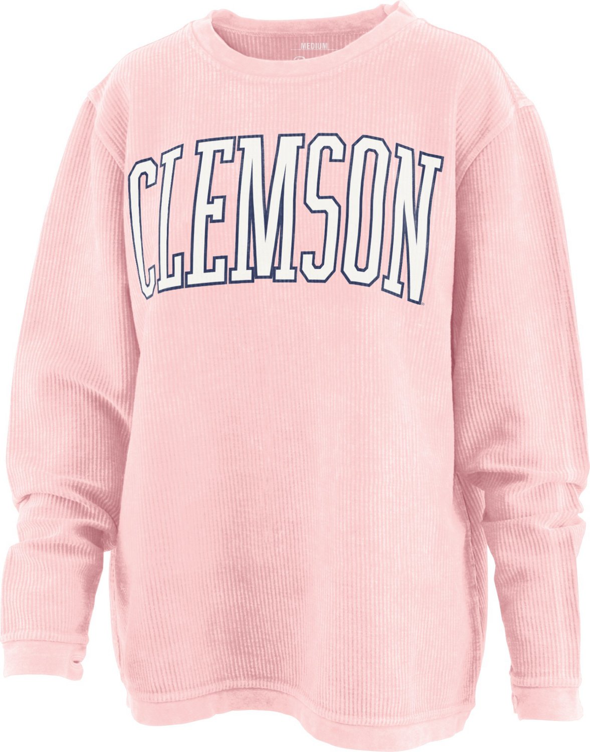 Three Square Women's Clemson University Spring Break Comfy Cord Crew