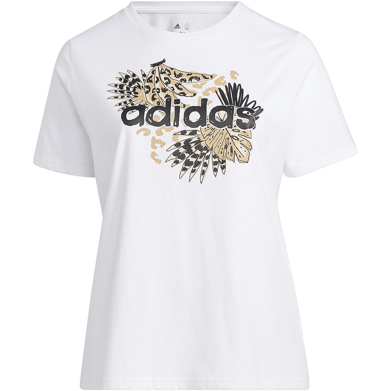 adidas Women's Plus Farm Graphic Short Sleeve T-shirt                                                                            - view number 1