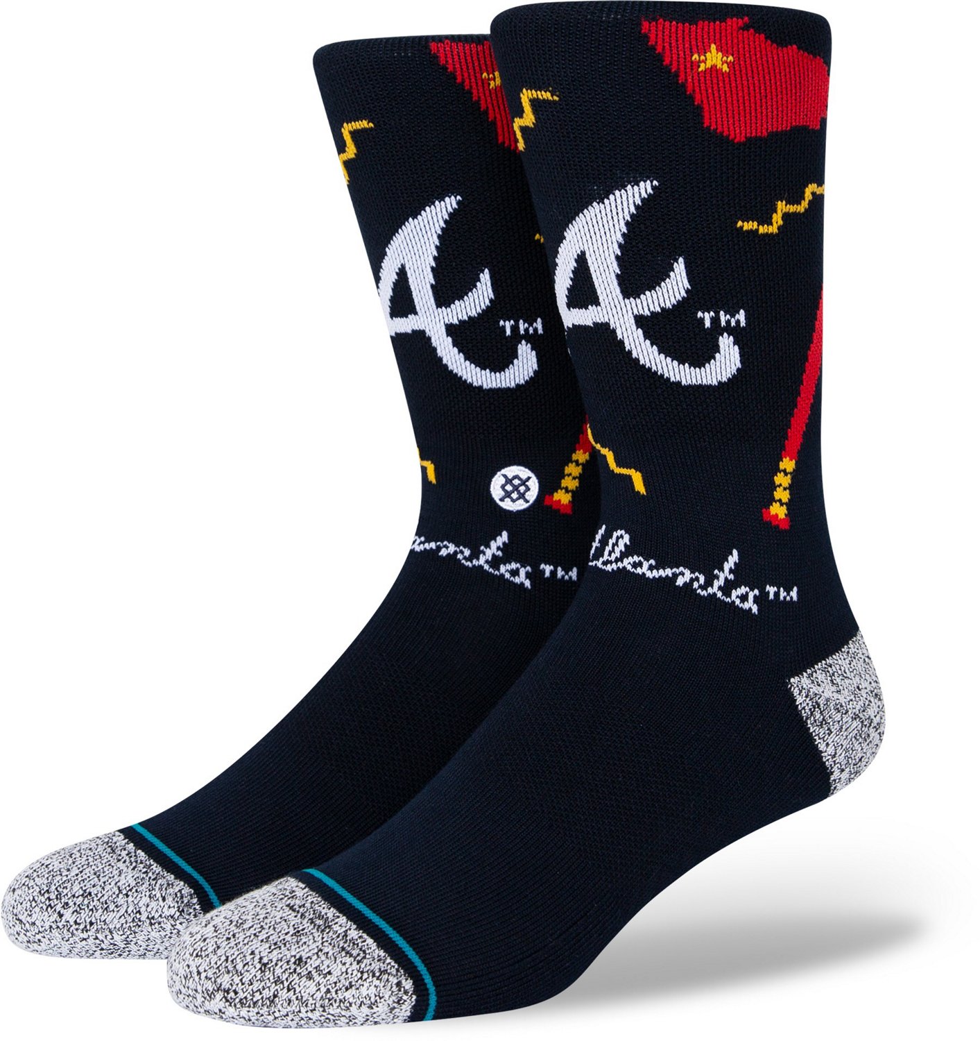 Stance Atlanta Braves Landmark Crew Socks Academy