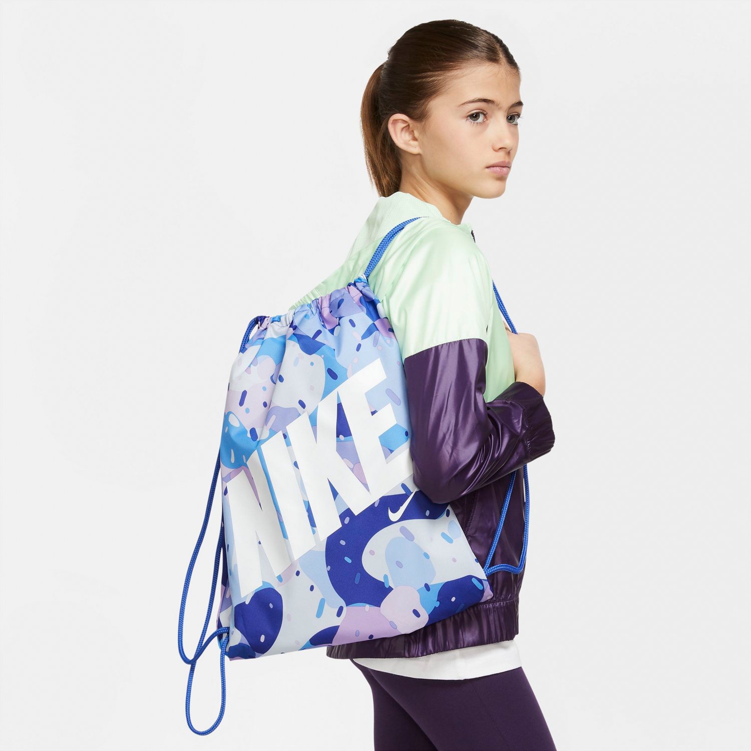 Nike Youth CAT AOP Drawstring Bag | Academy