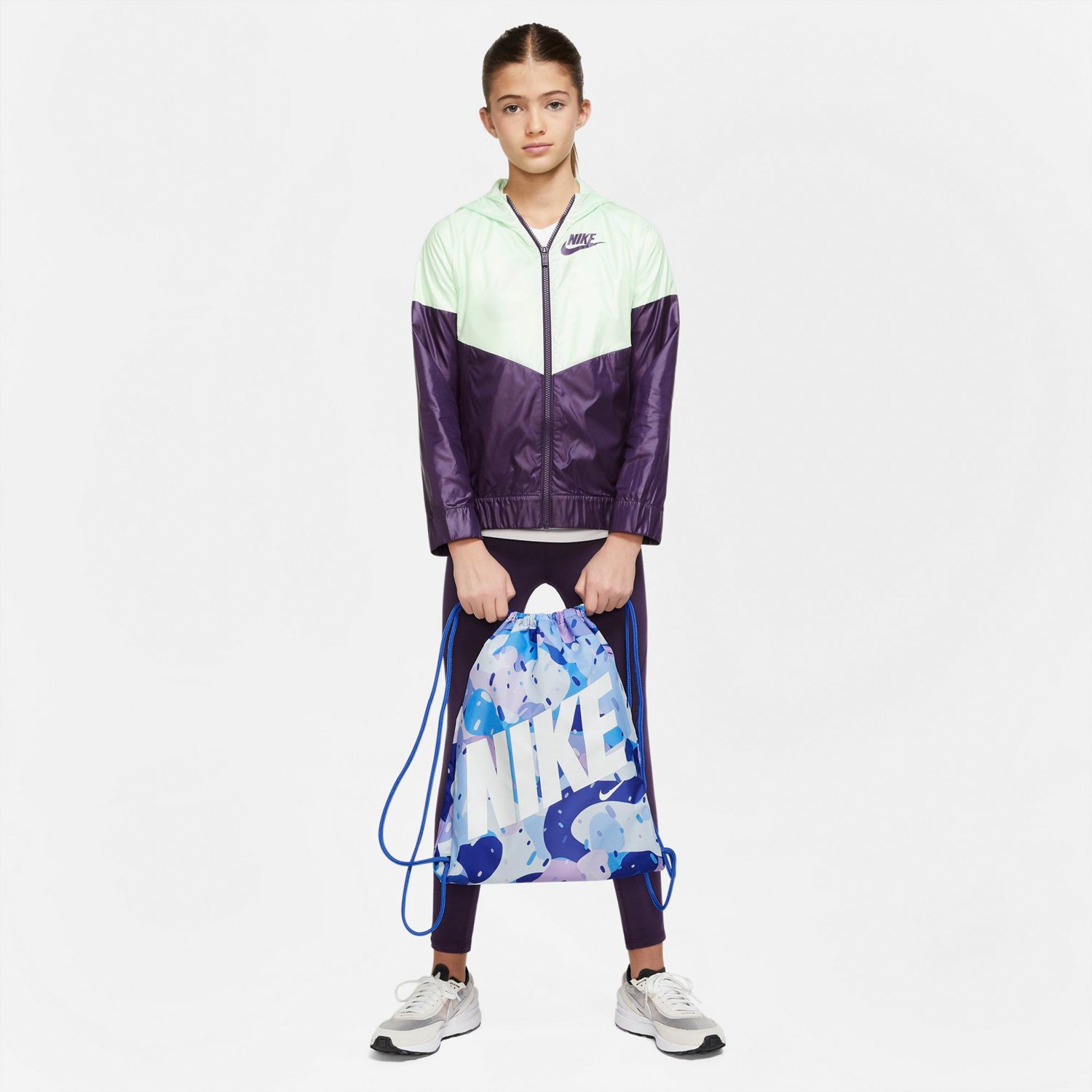 Nike Youth CAT AOP Drawstring Bag Academy