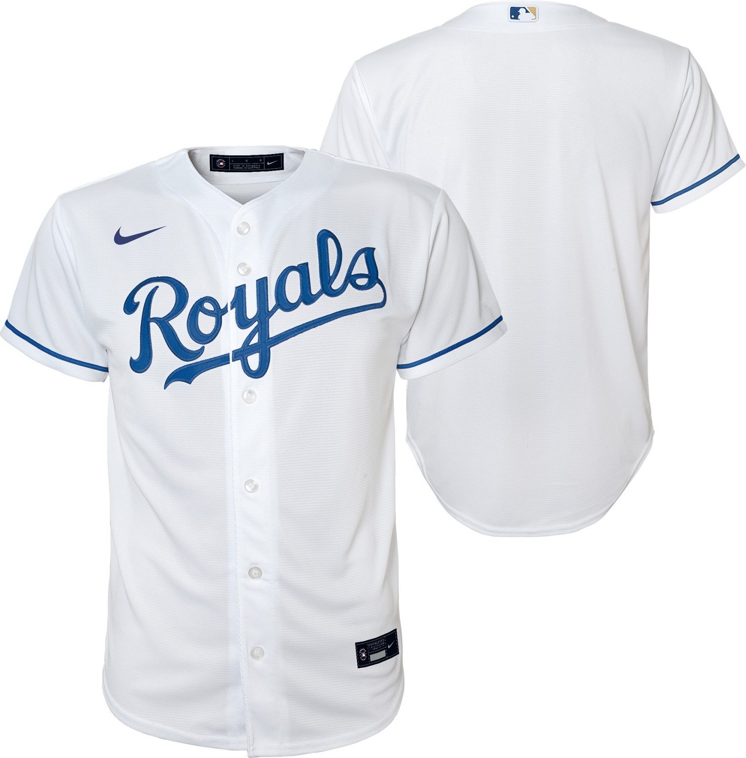 Kansas City Royals Youth White Home Baseball Jersey