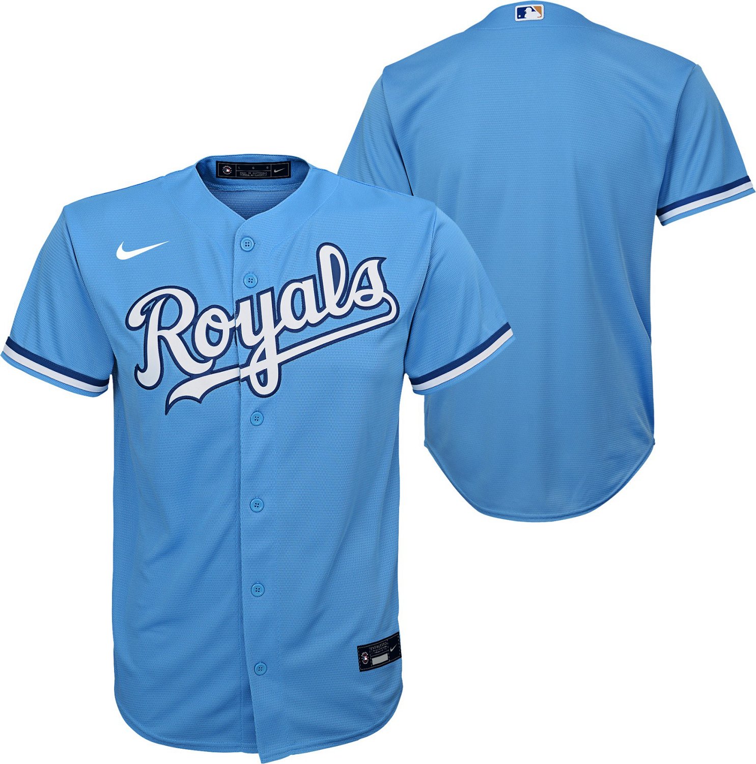 True Fan MLB Kansas City KC Royals Youth Baseball Jersey Blue Size L 1 –  Shop Thrift World