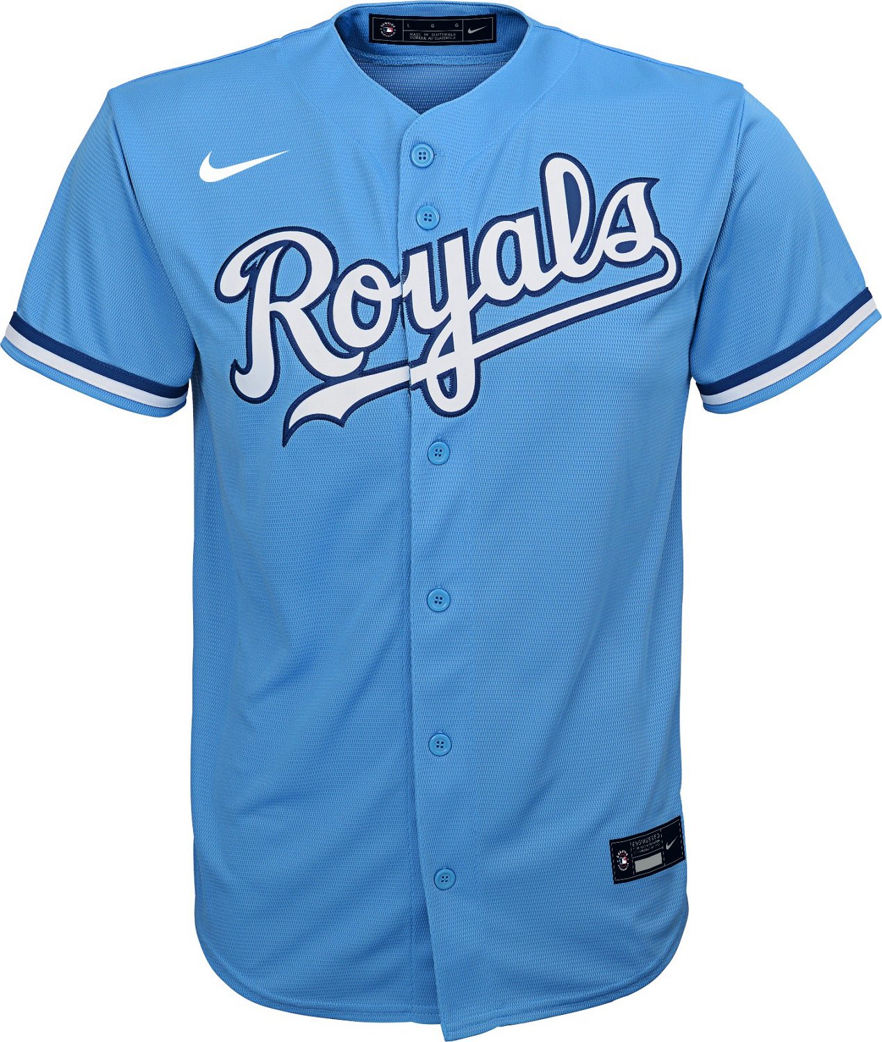 Youth Kansas City Royals Nike White Replica Custom Jersey