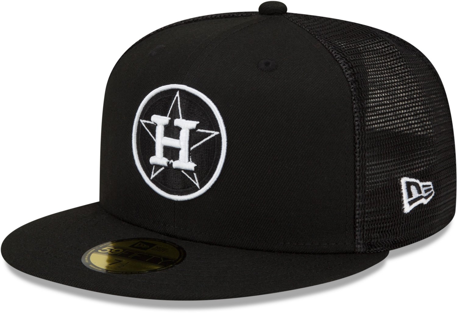 New Era Men's Houston Astros Batting Practice BW 59FIFTY Cap Academy