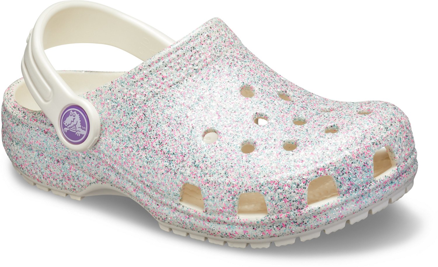 Crocs Toddler Girls' Classic Glitter Clogs                                                                                       - view number 3