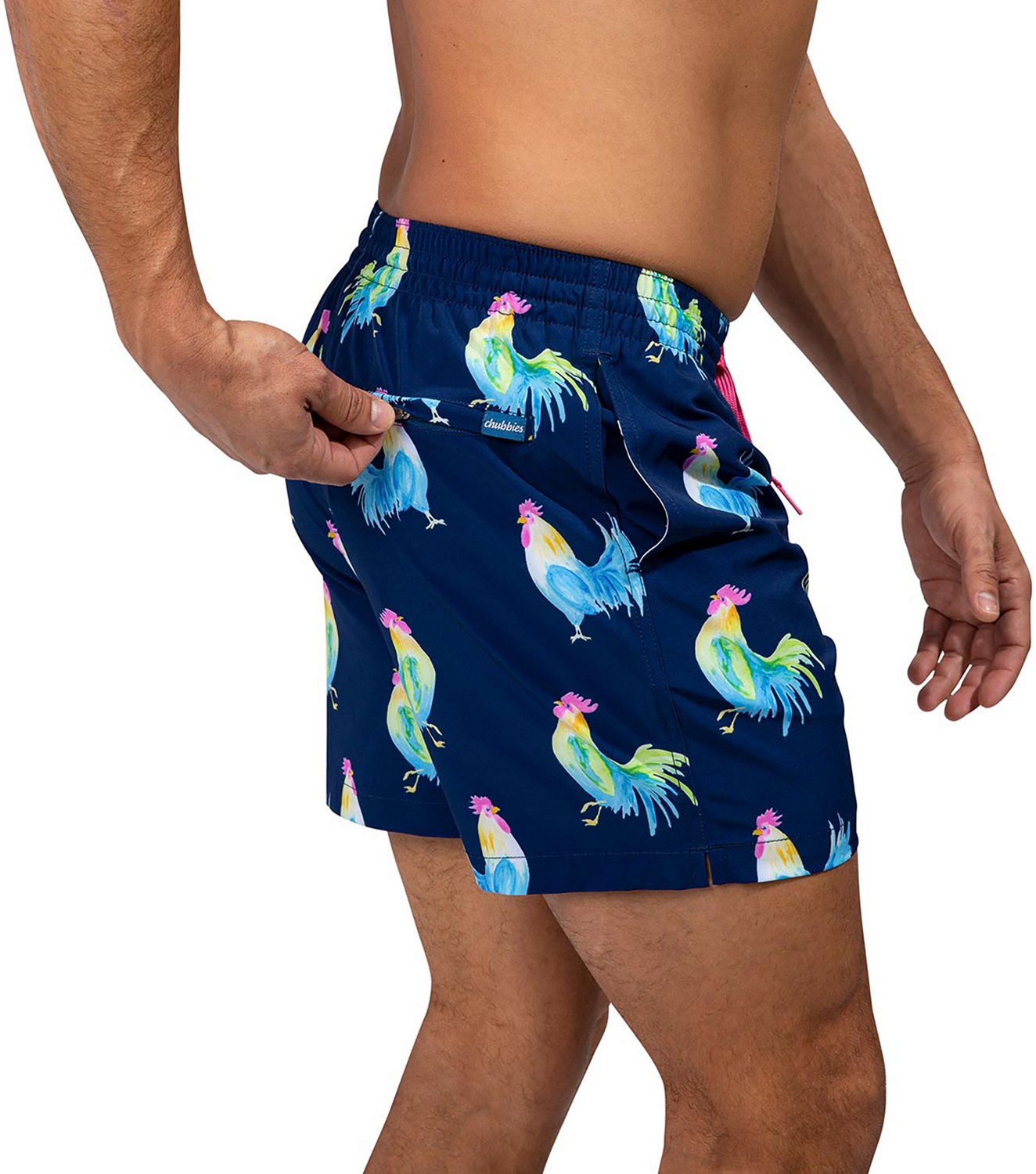 Chubbies Men's Fowl Plays Stretch Swim Trunks 5.5 in Academy
