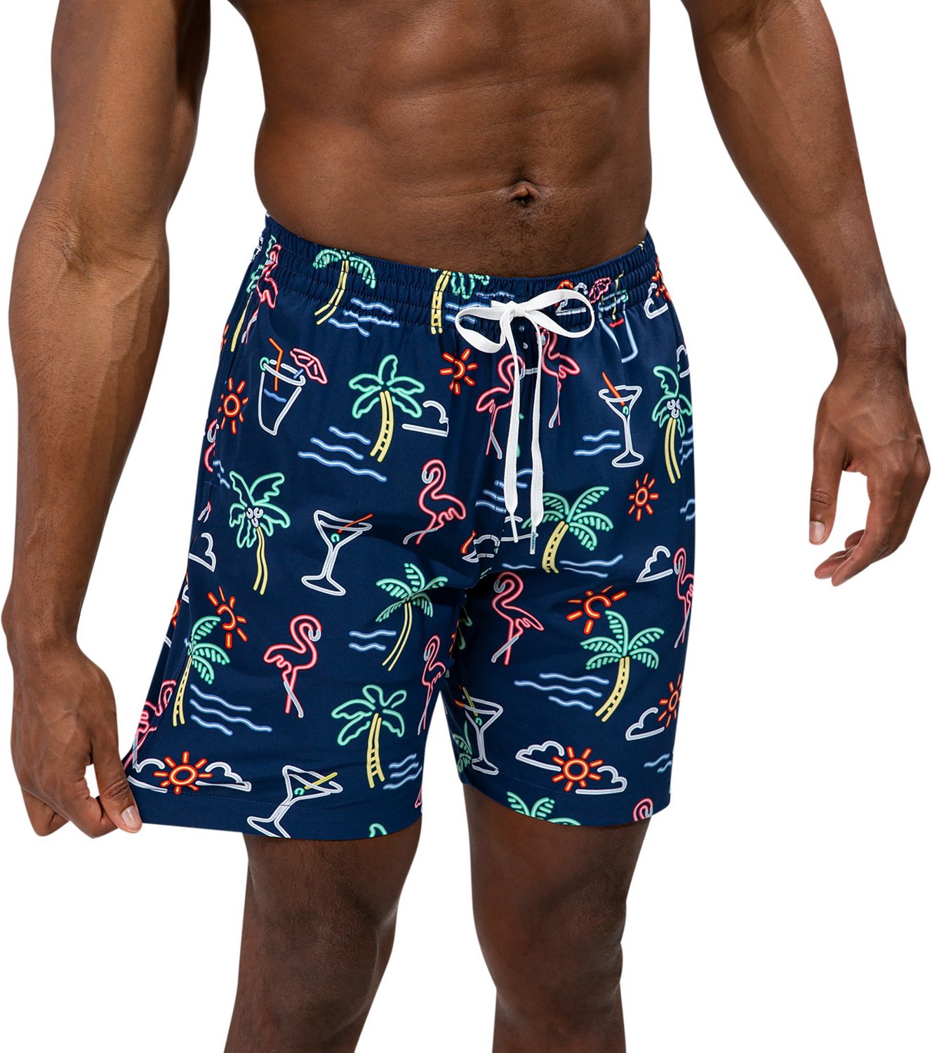 Chubbies Men's Neon Lights Stretch Swim Trunks 7 in Academy
