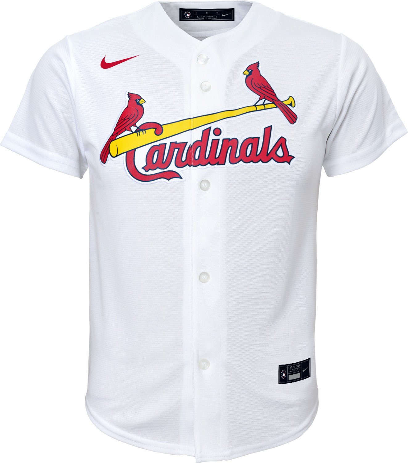 Nike Youth St Louis Cardinals 1 Button Jersey Medium M MLB Boys Cards