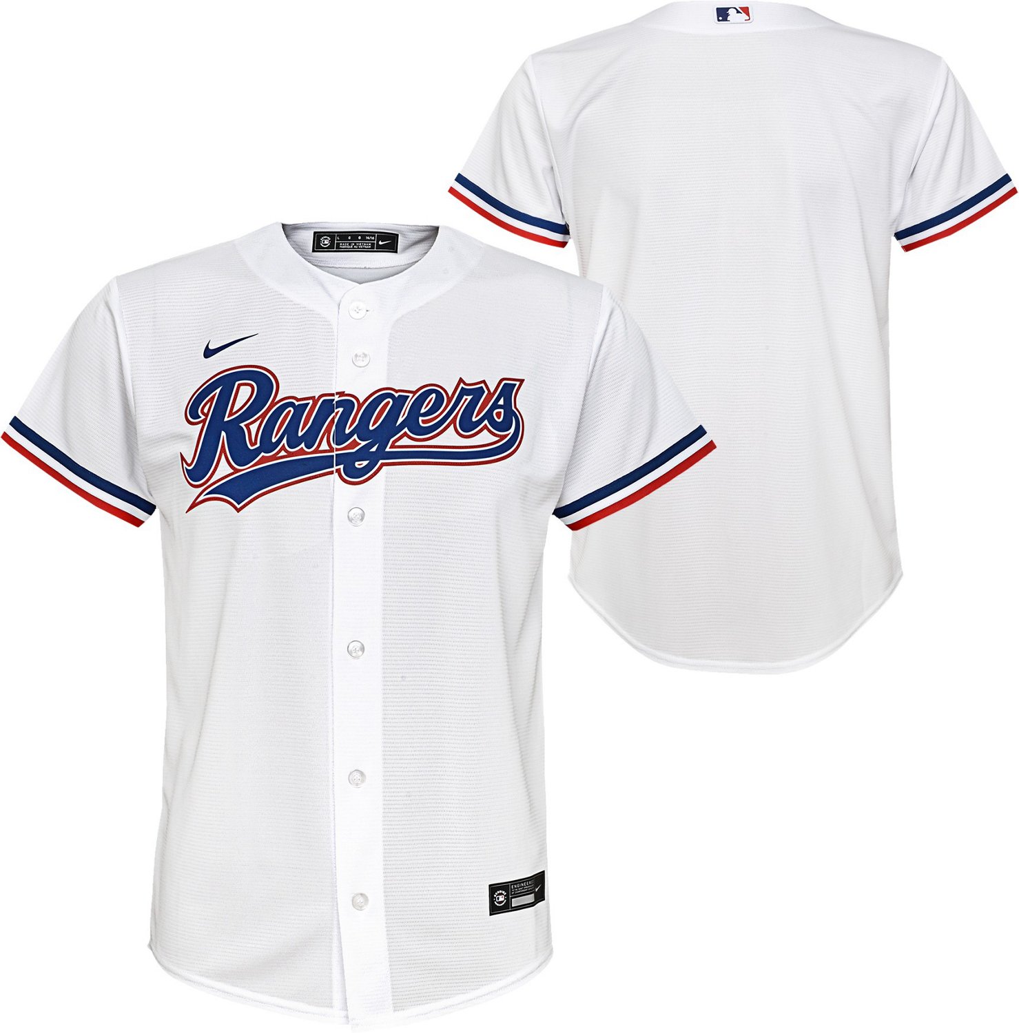 Nike Youth Texas Rangers Home Replica Jersey Academy