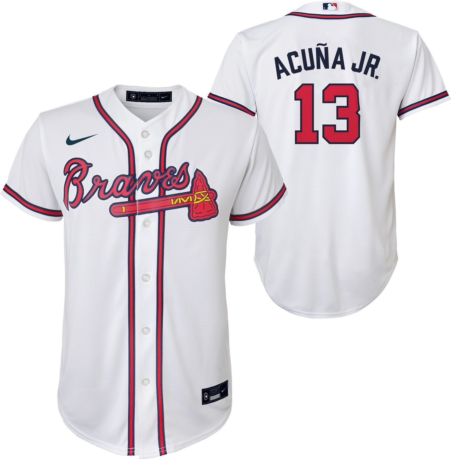 ronald acuna youth jersey