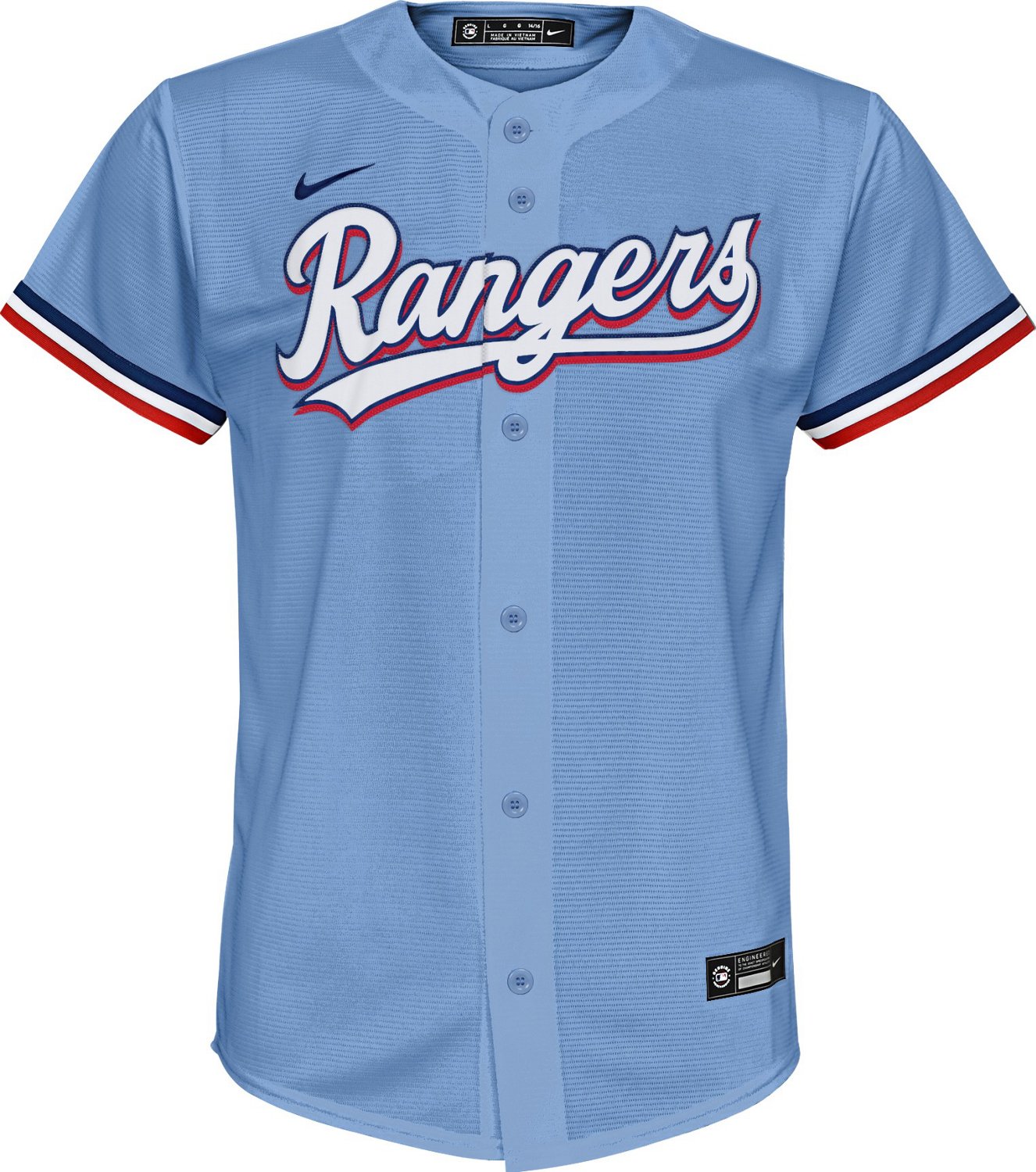 Nike Youth Texas Rangers Away Alternate Replica Jersey - view number 2