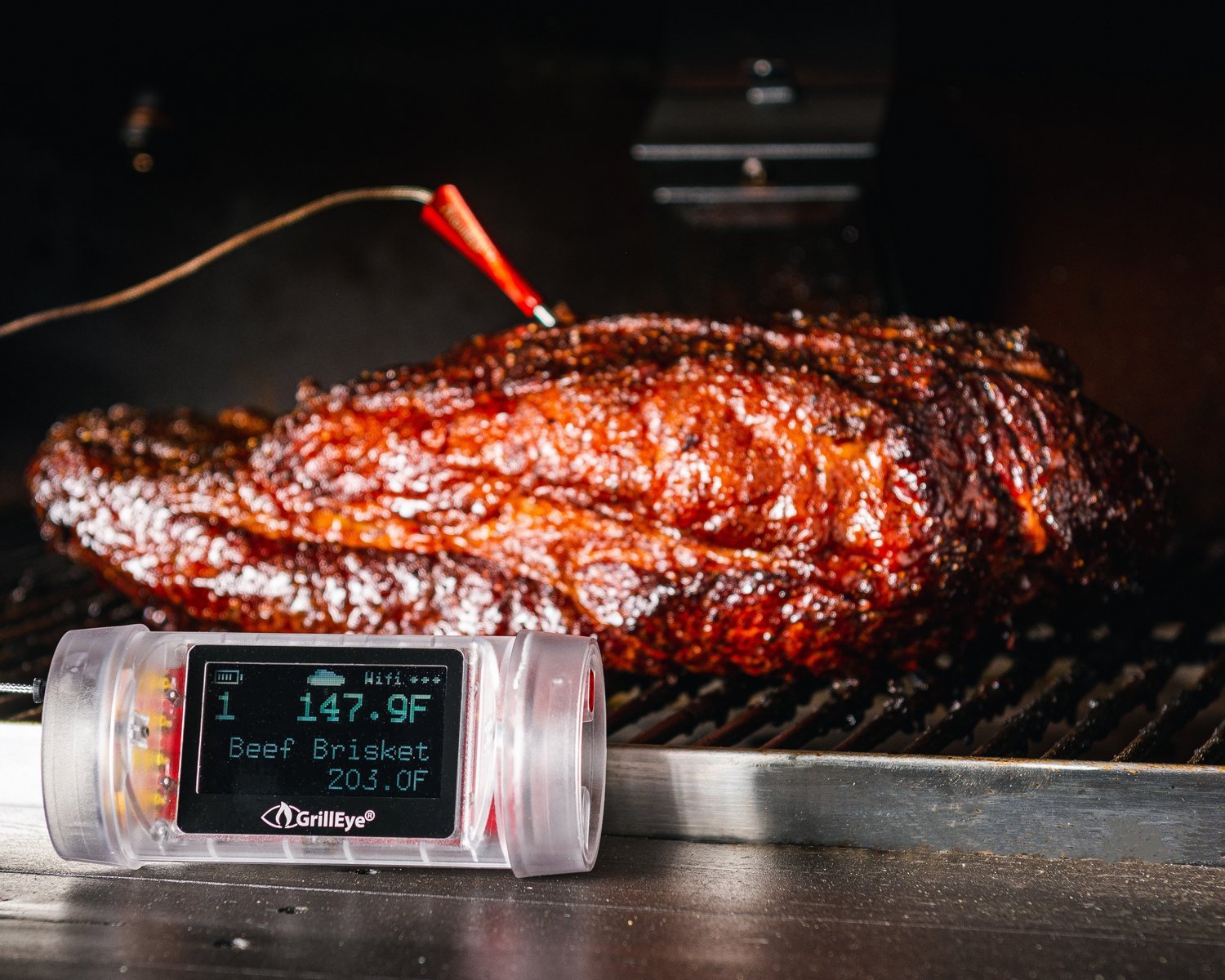 GrillEye Max Wireless Grilling & Smoker Smart Thermometer with 2 Probes
