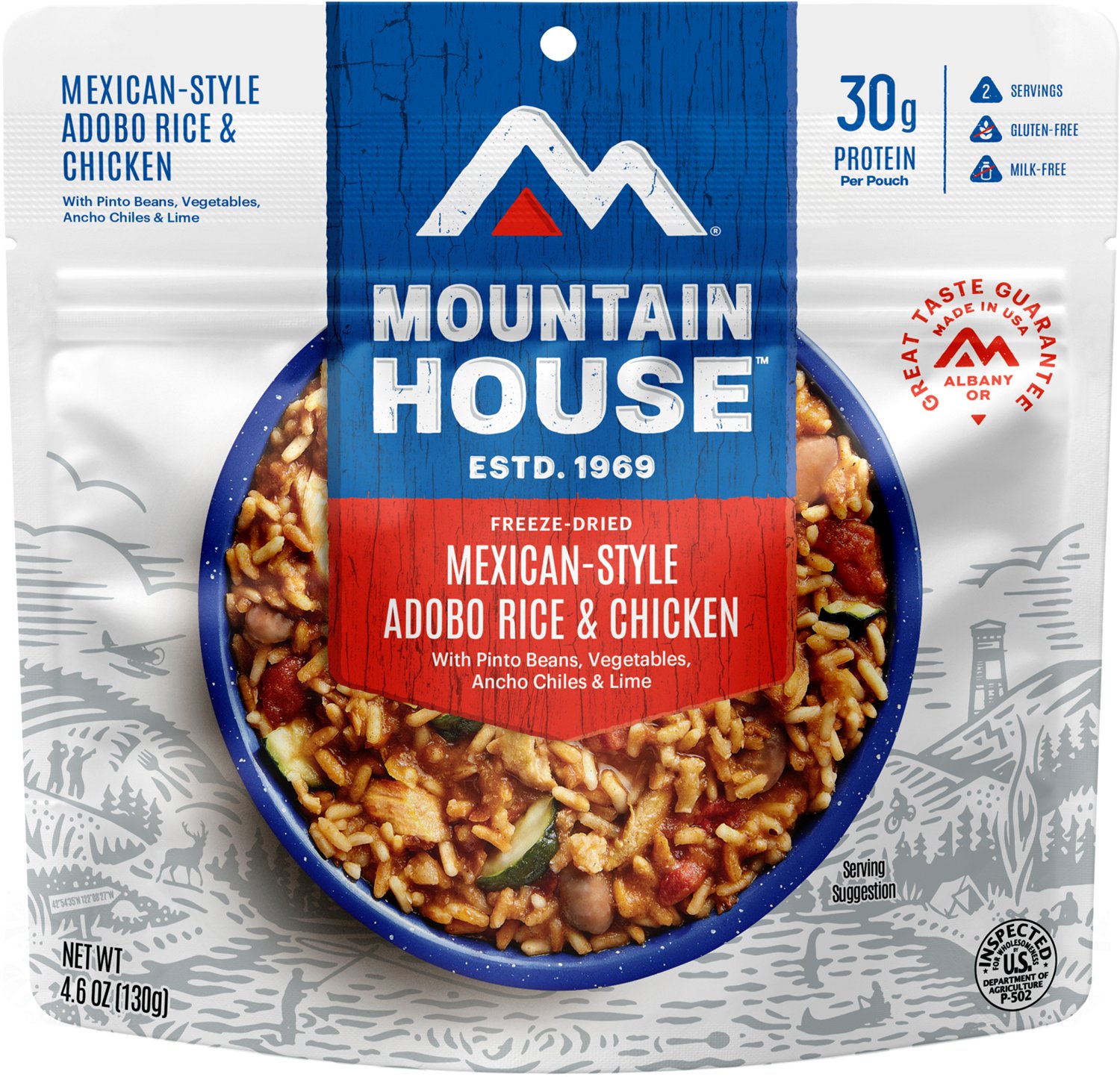 Mountain House Adventure Meals Mexican Adobo Rice and Chicken Pouch