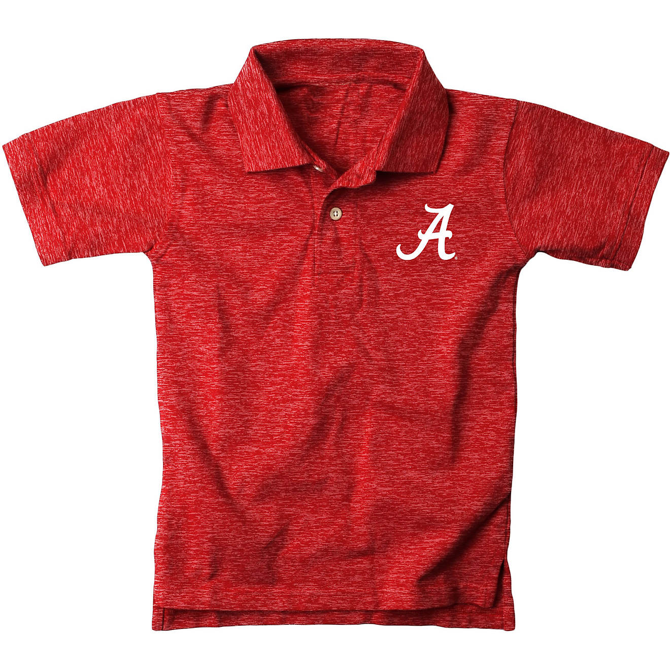 Wes and Willy University of Alabama Cloudy Yarn Polo Shirt                                                                       - view number 1