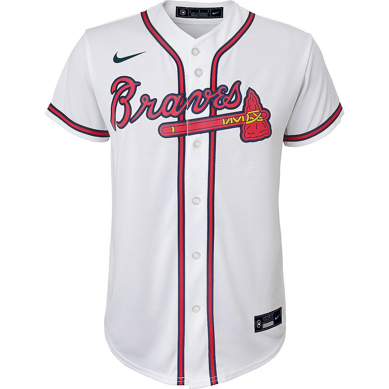 Nike Youth Atlanta Braves Home Replica Jersey                                                                                    - view number 2